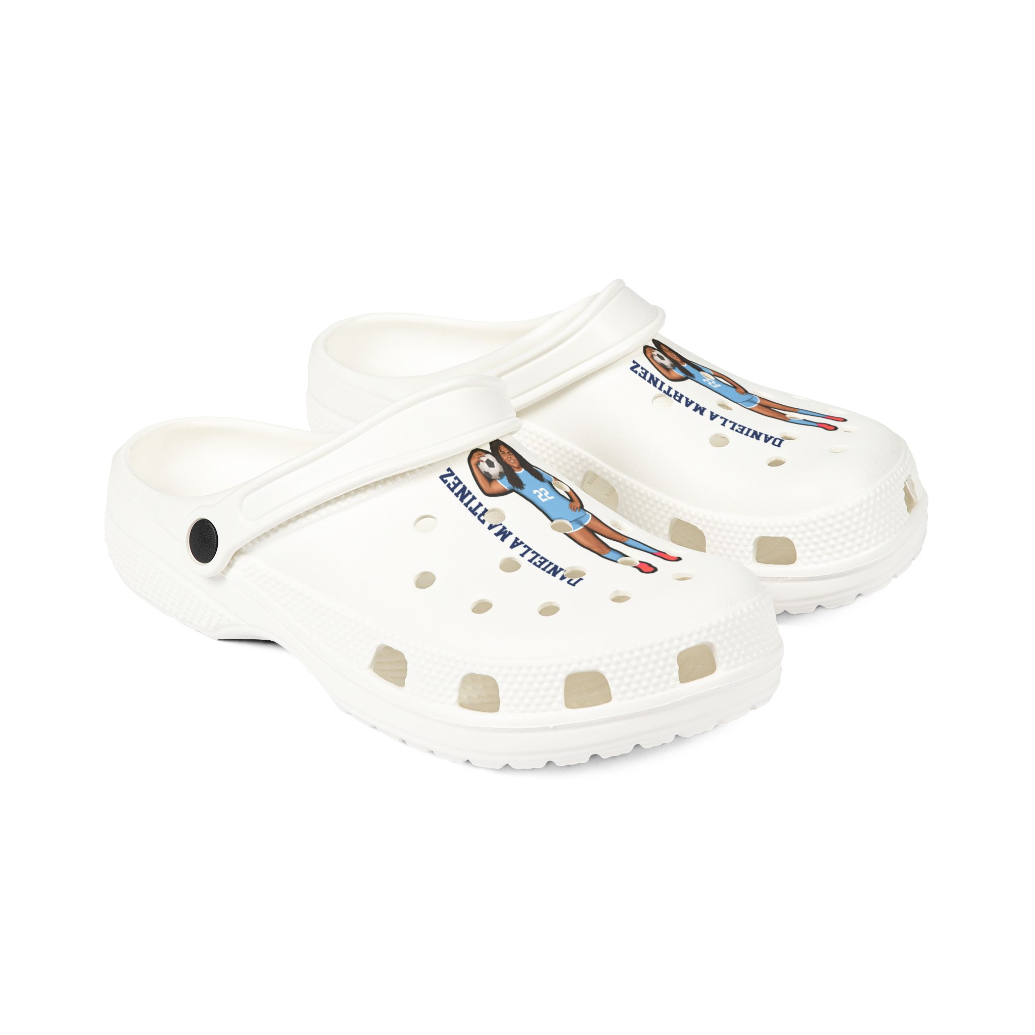 Rubber Clogs — character_name_vertical in White