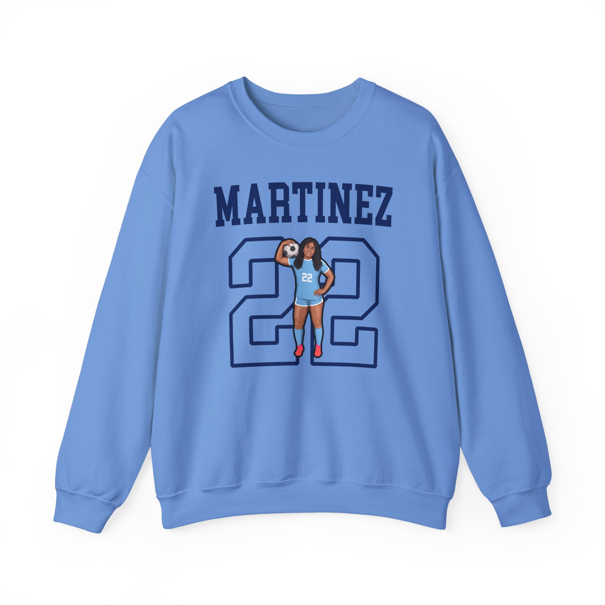 Crewneck Sweatshirt — character_shirsey in Blue