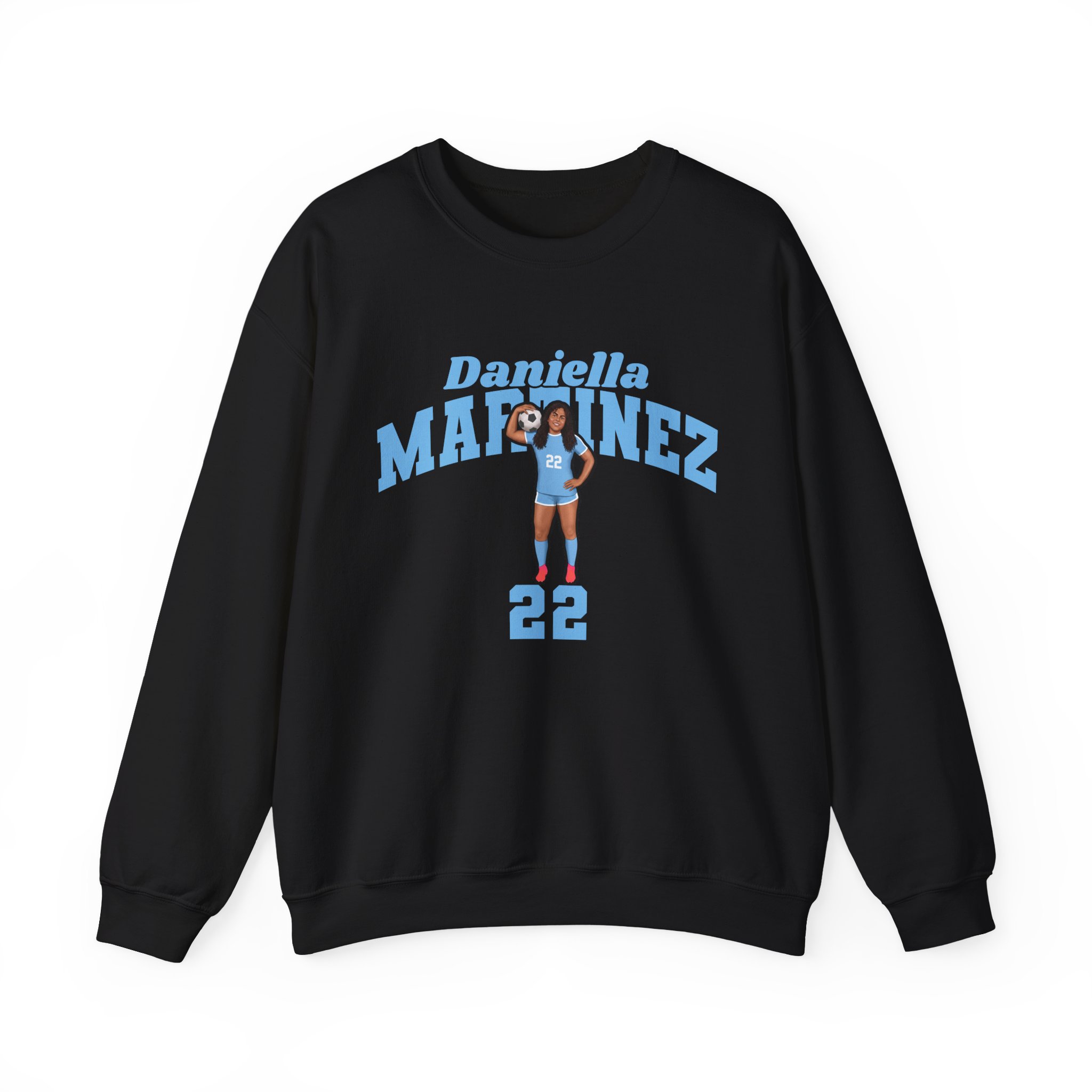 Crewneck Sweatshirt — character_signature_arch in Black
