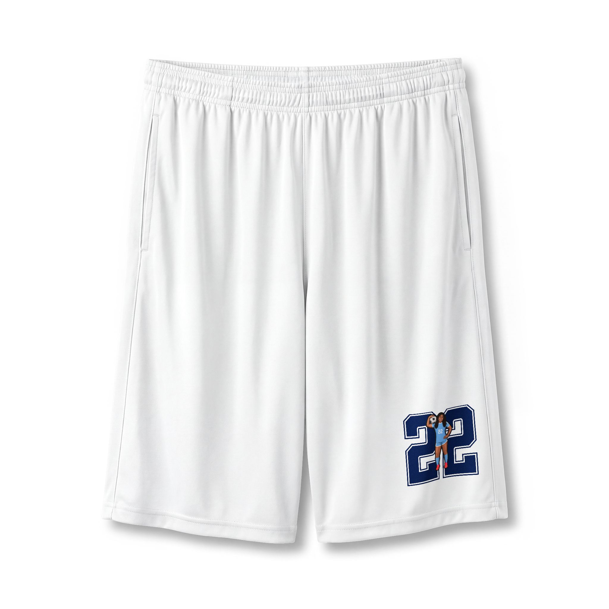 Shorts — character_number in White