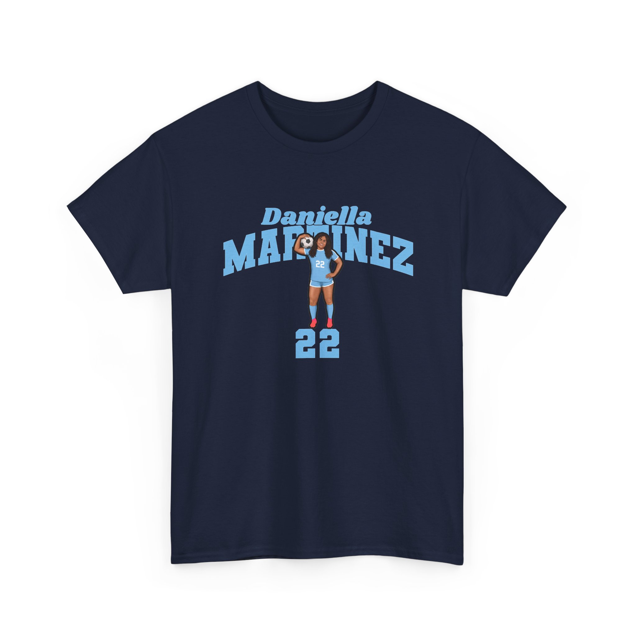 Tee — character_signature_arch in Navy
