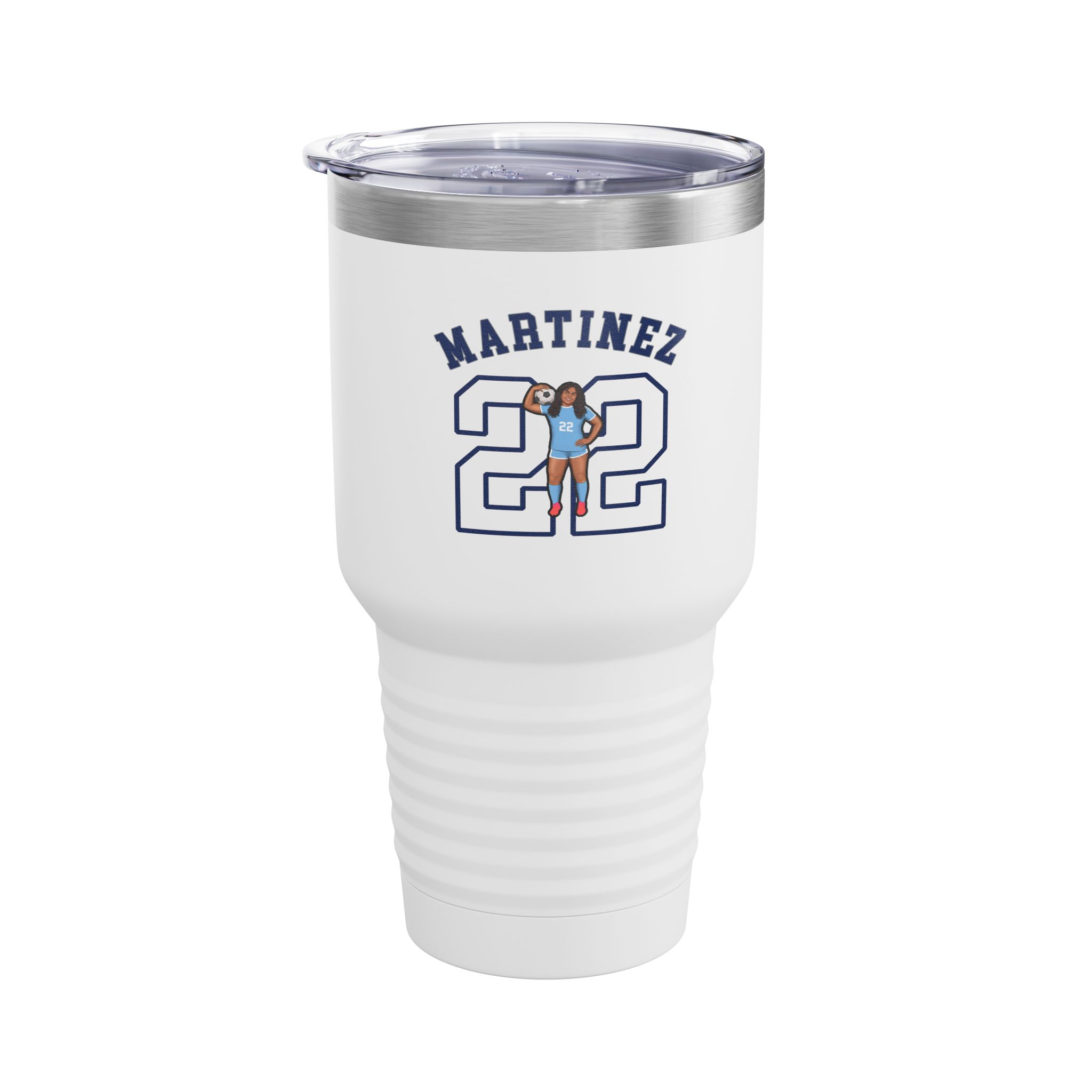 30oz Tumbler — character_shirsey_arch in White