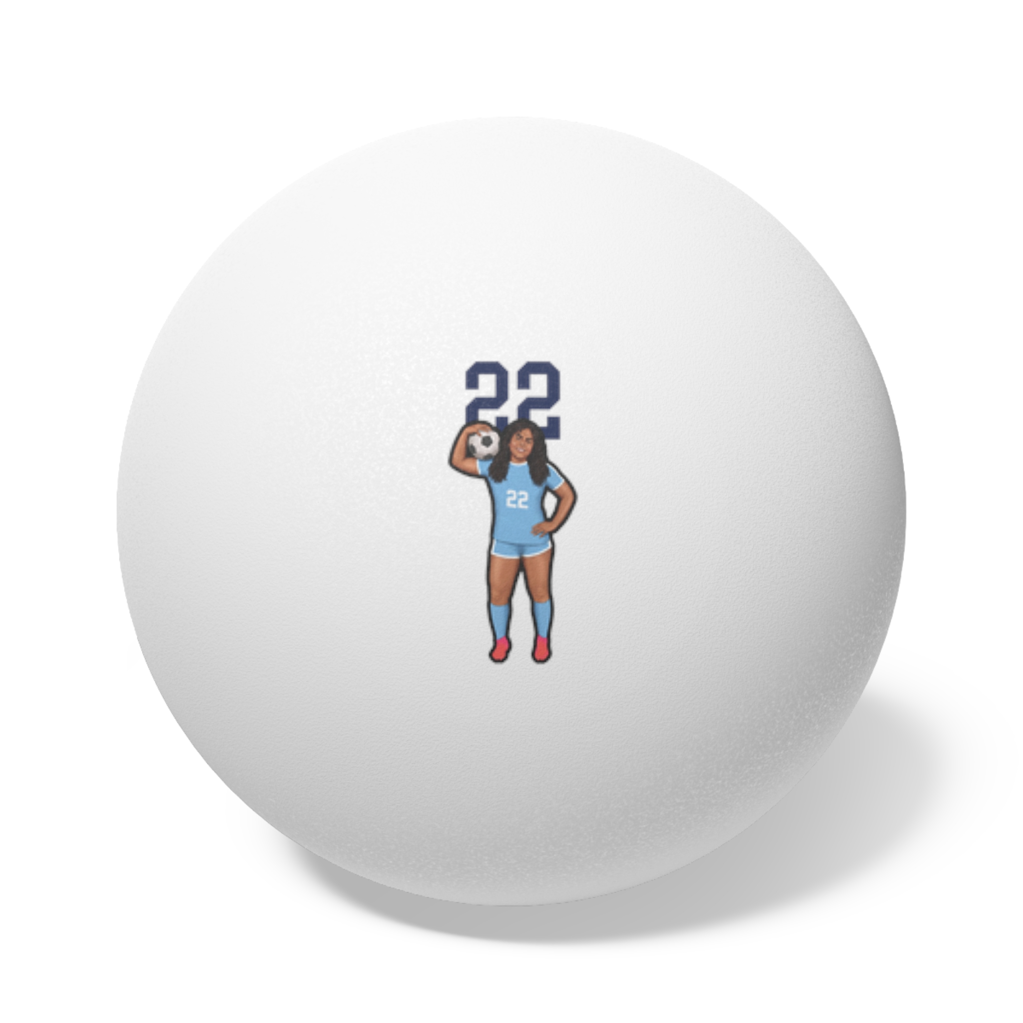 Ping Pong Balls, 6 pcs — character_number_top in White
