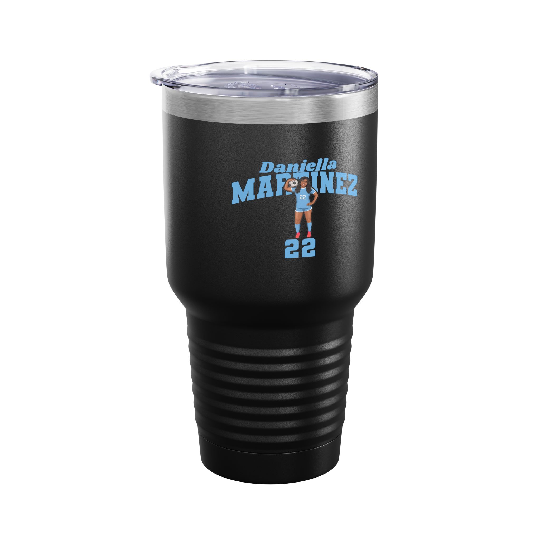 30oz Tumbler — character_signature_arch in Black