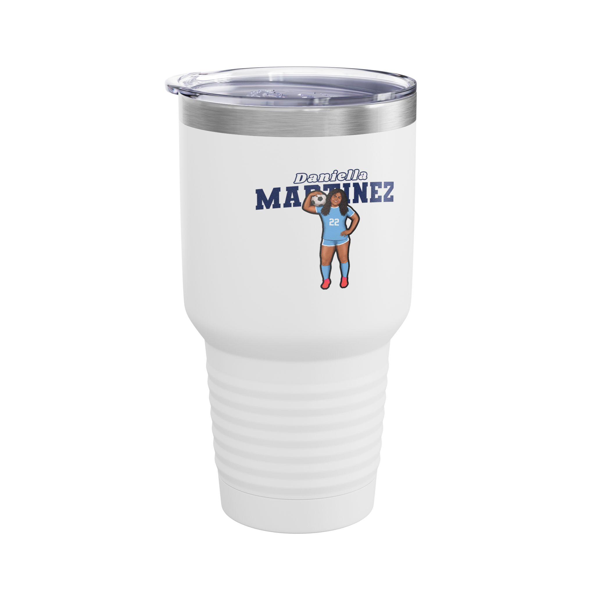 30oz Tumbler — character_name_arch in White