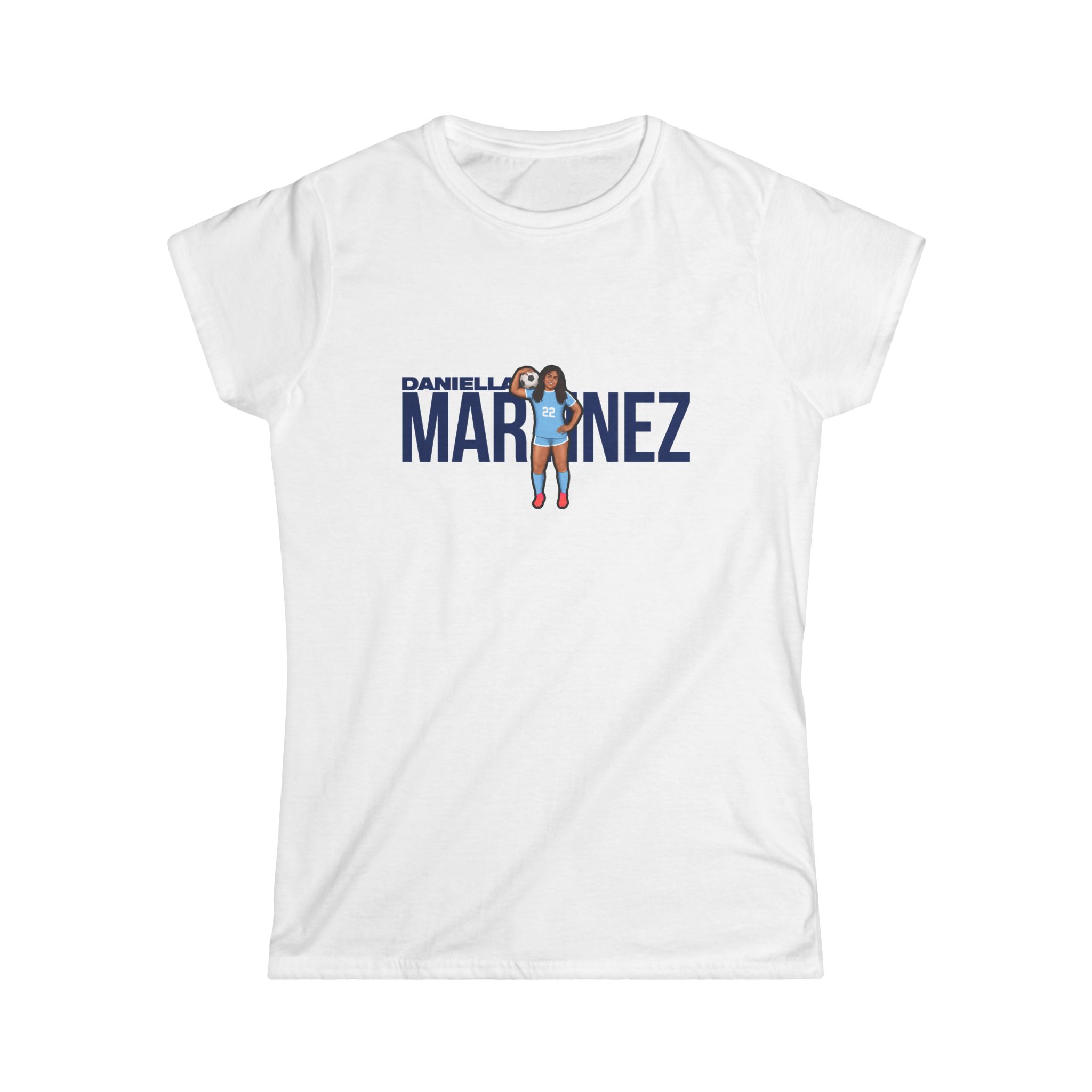 Women's Softstyle Tee — character_player_name in White
