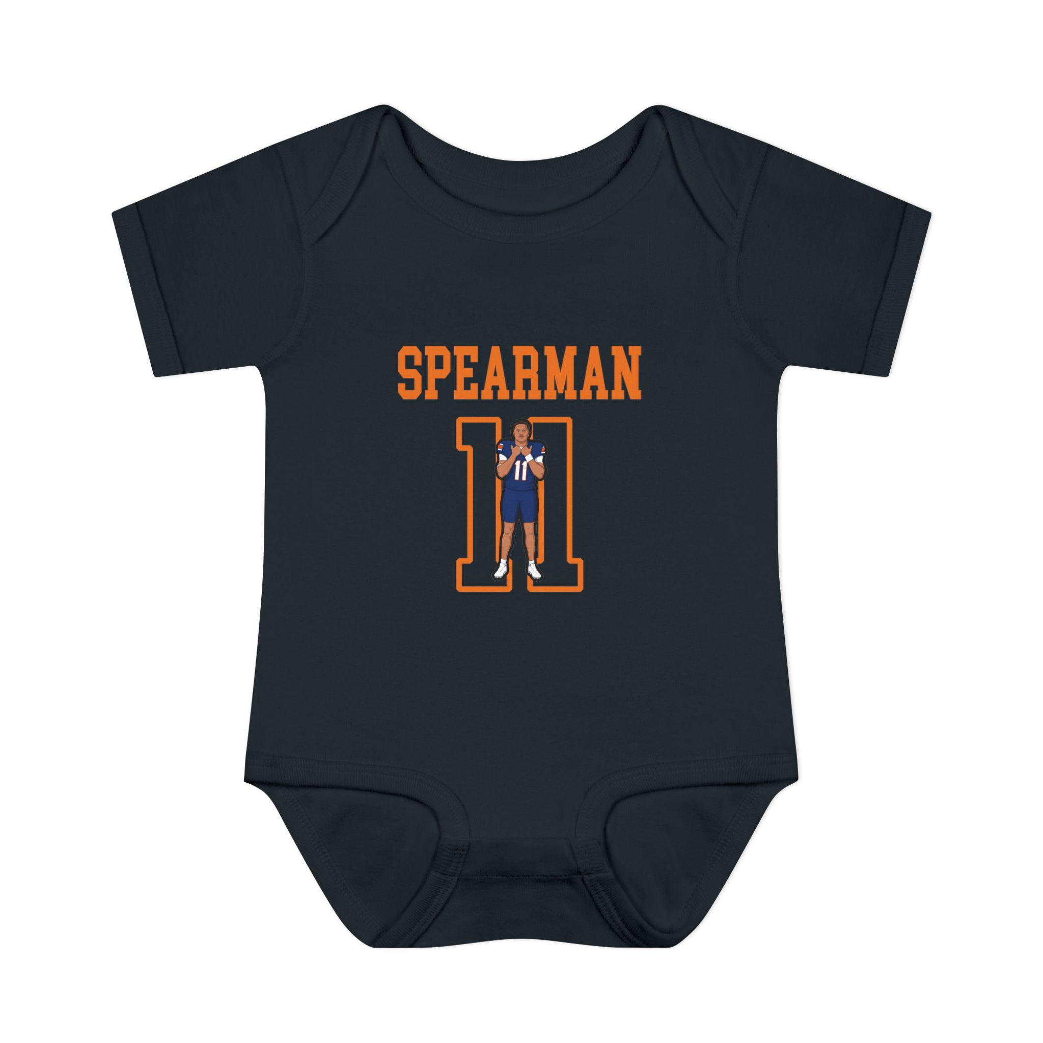 Baby Onesie — character_shirsey in Black