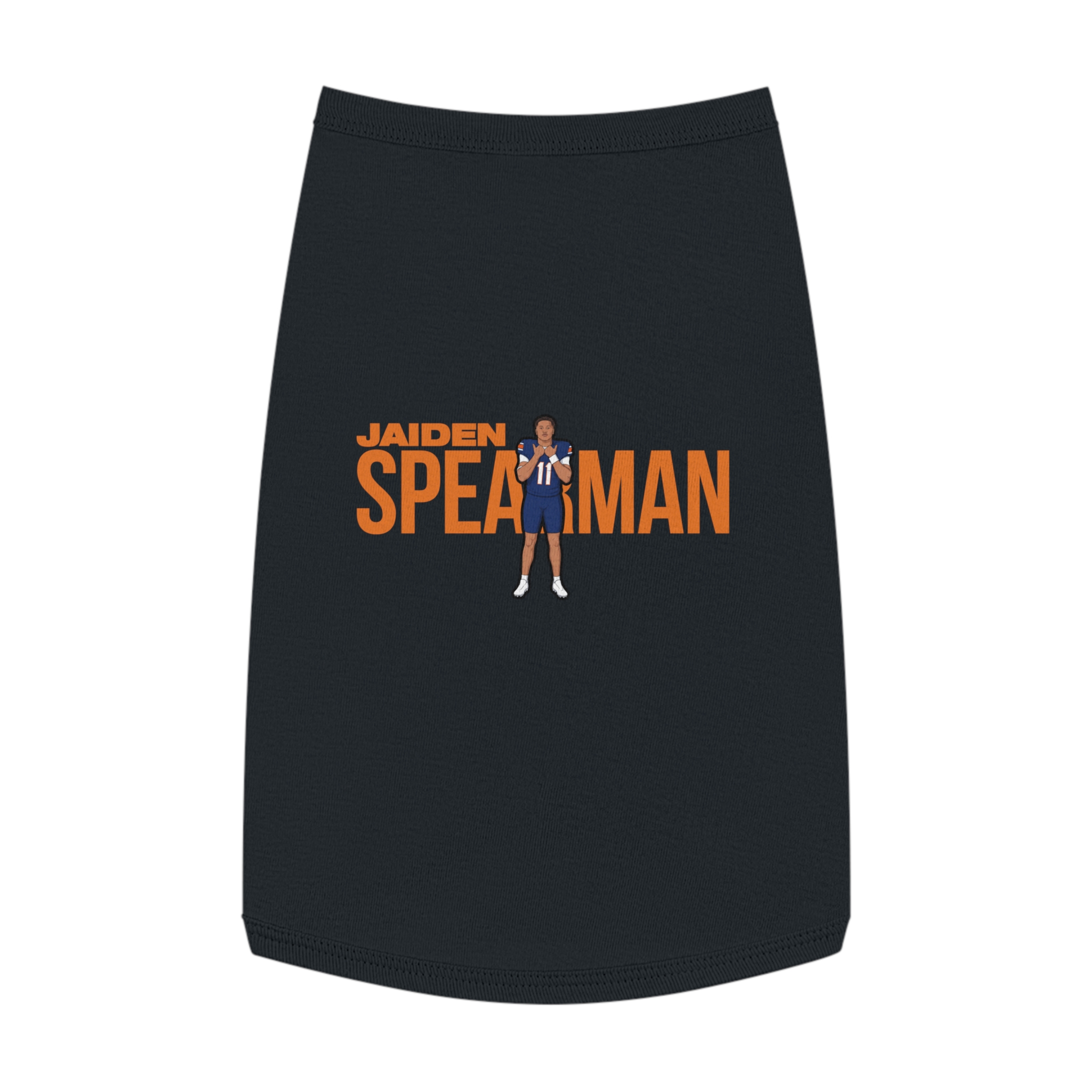 Pet Tank Top — character_player_name in Black