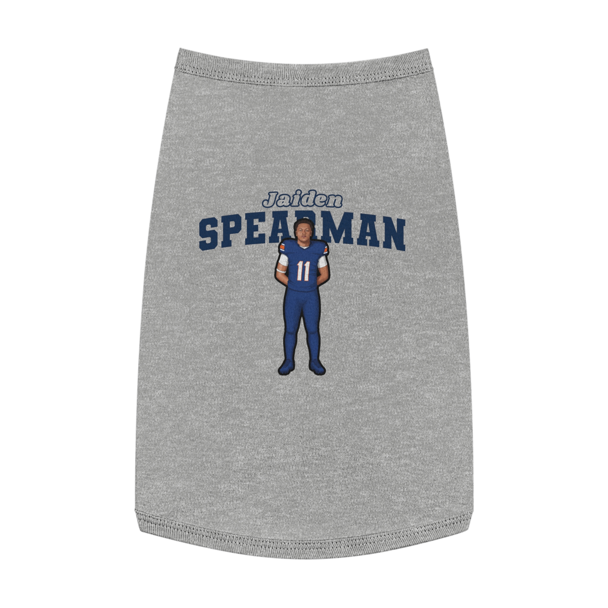Pet Tank Top — character_name_arch in White
