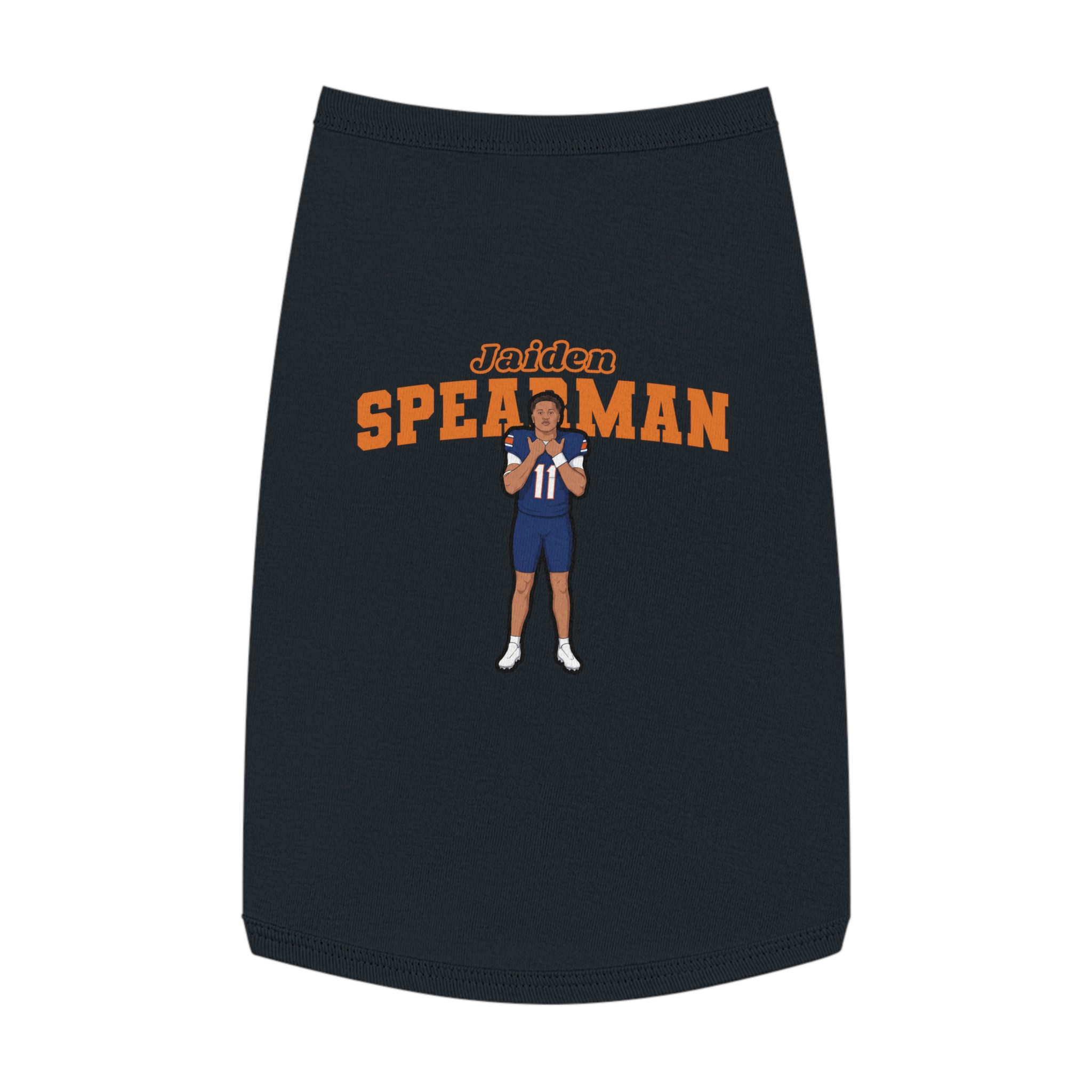 Pet Tank Top — character_name_arch in Black