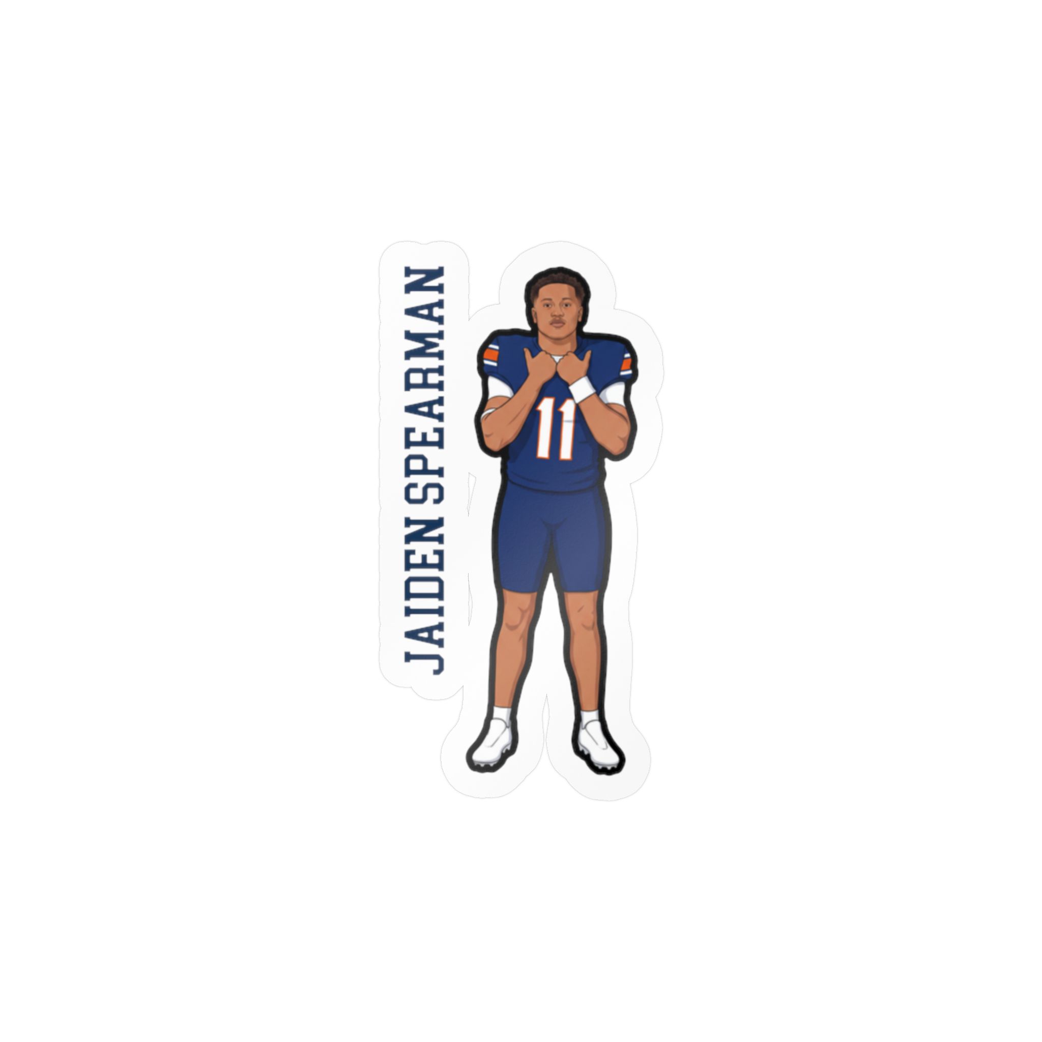Vinyl Sticker — character_name_vertical in Classic