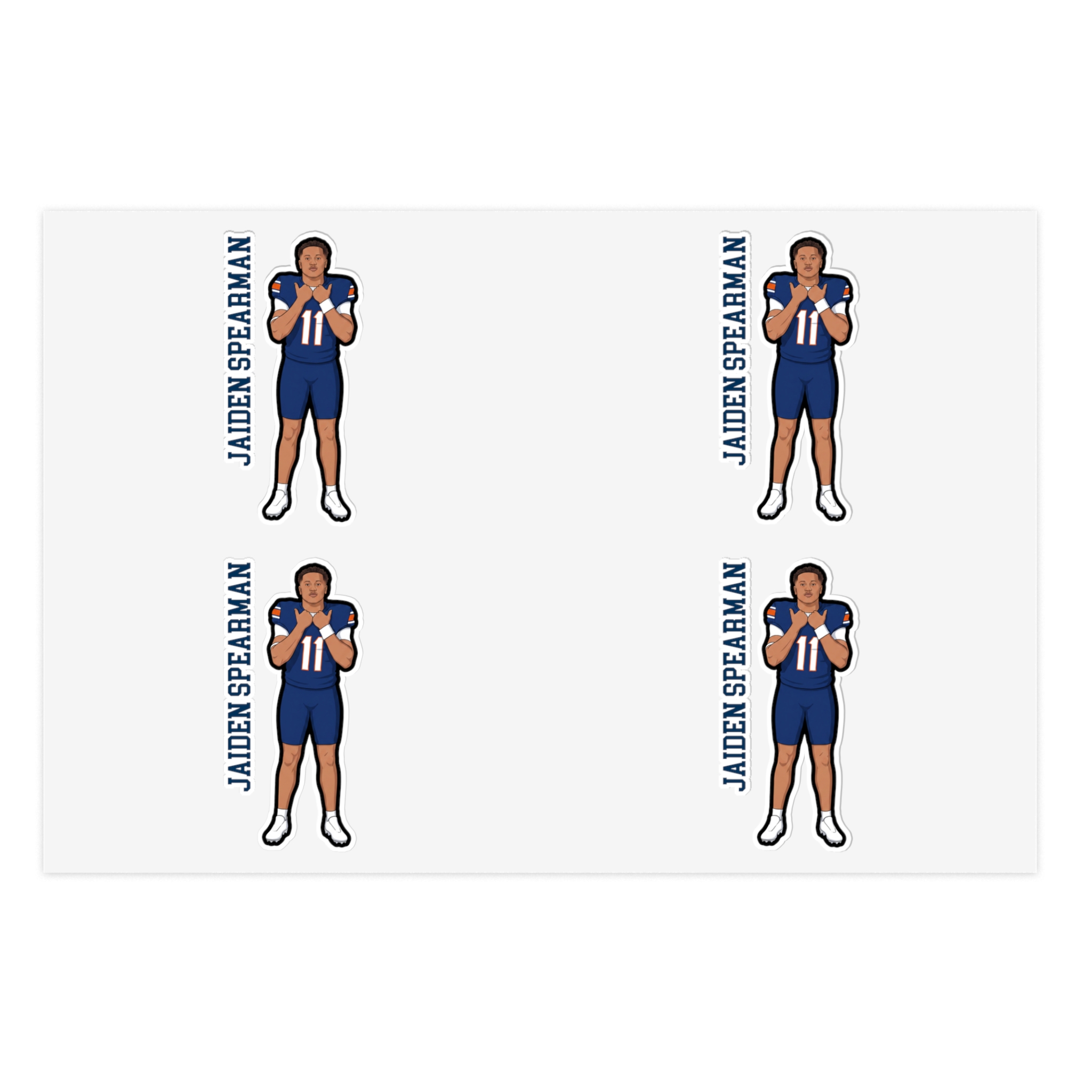 Sticker Sheet — character_name_vertical in Classic