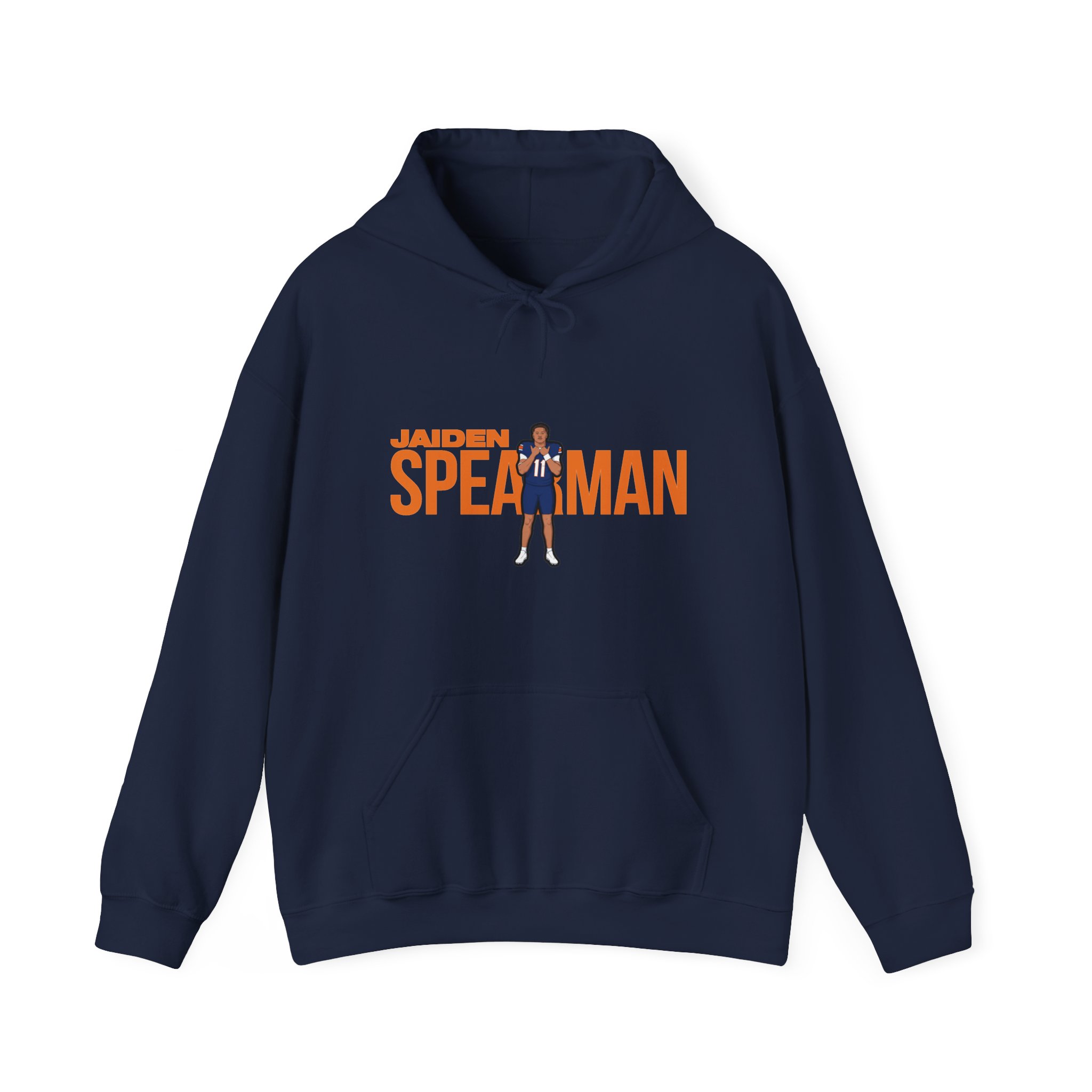 Hoodie — character_player_name in Navy