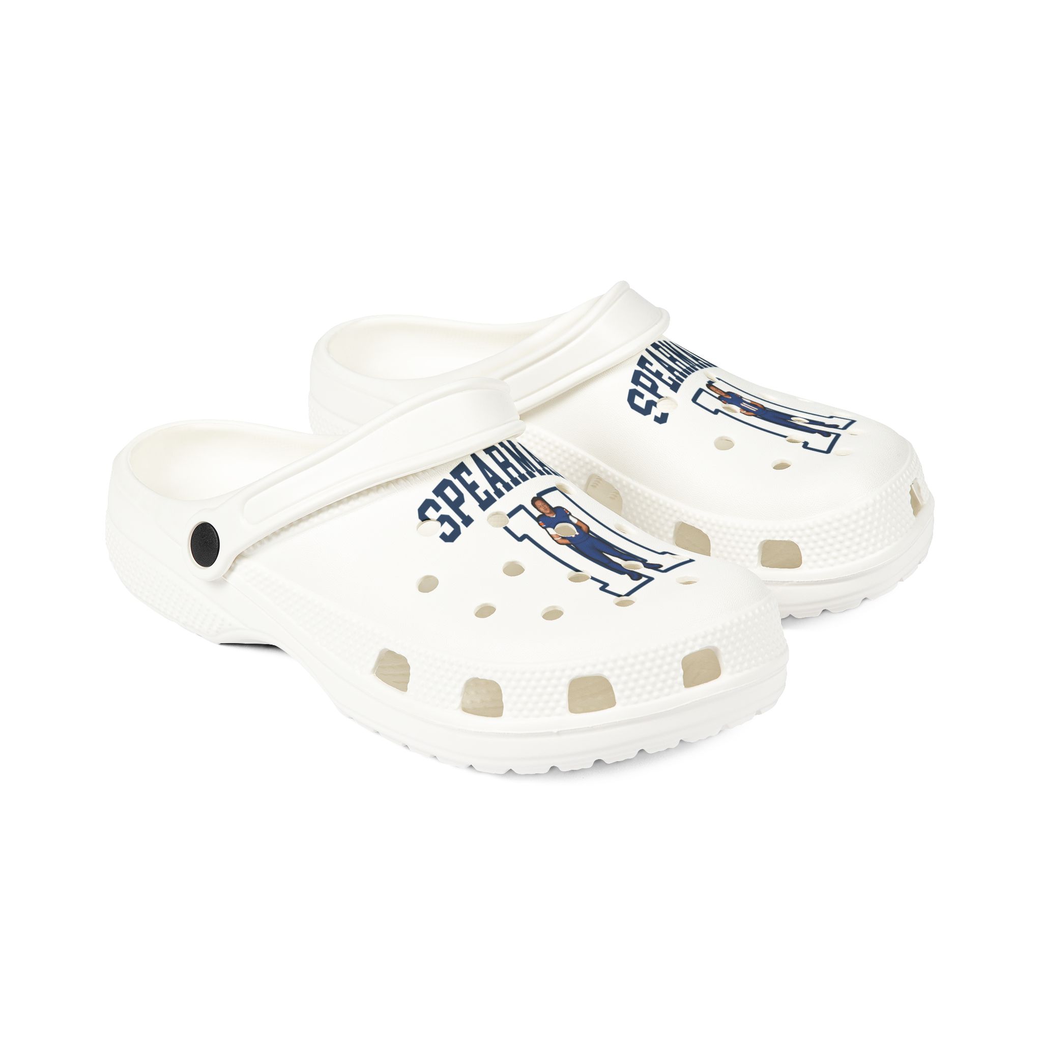 Rubber Clogs — character_shirsey in White