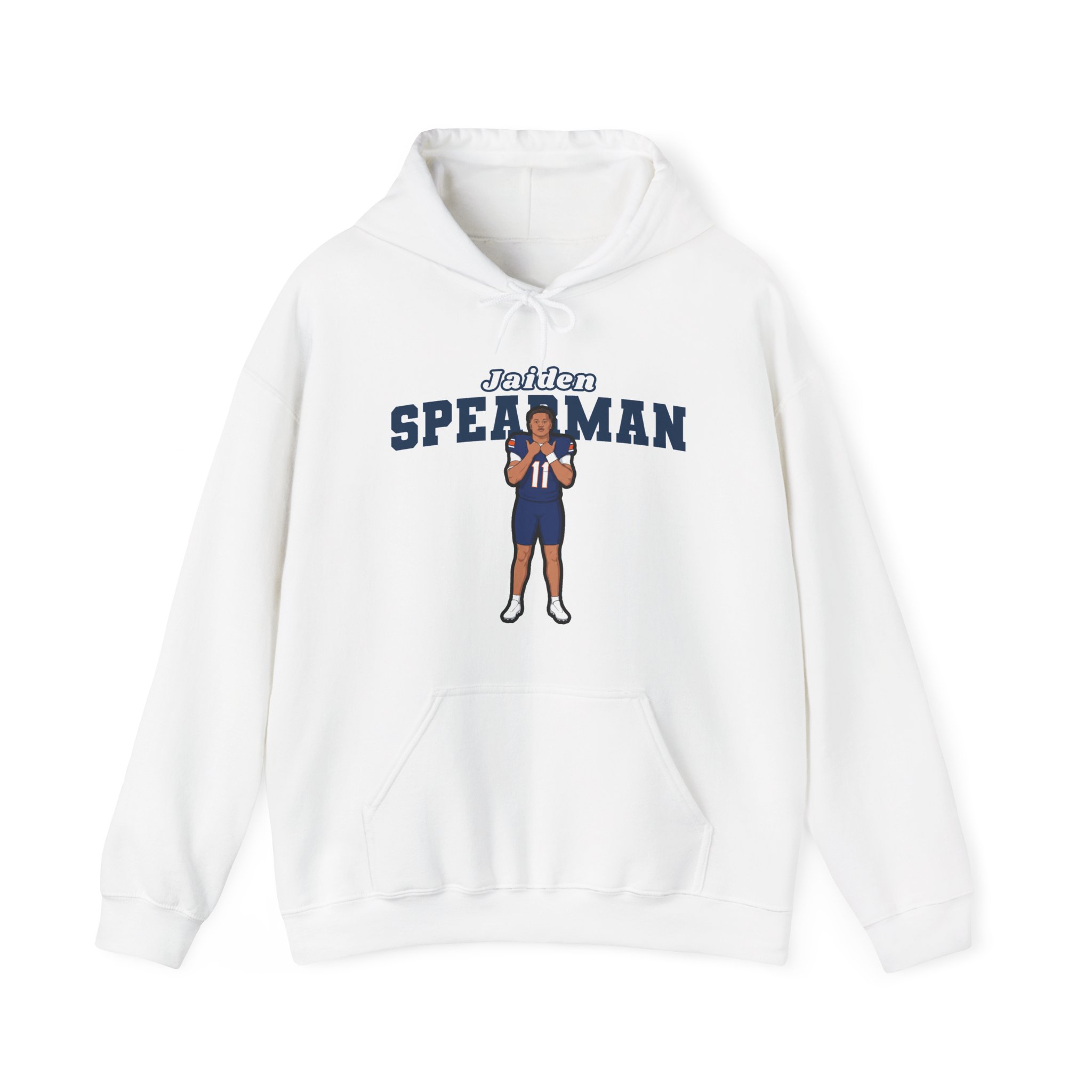 Hoodie — character_name_arch in White