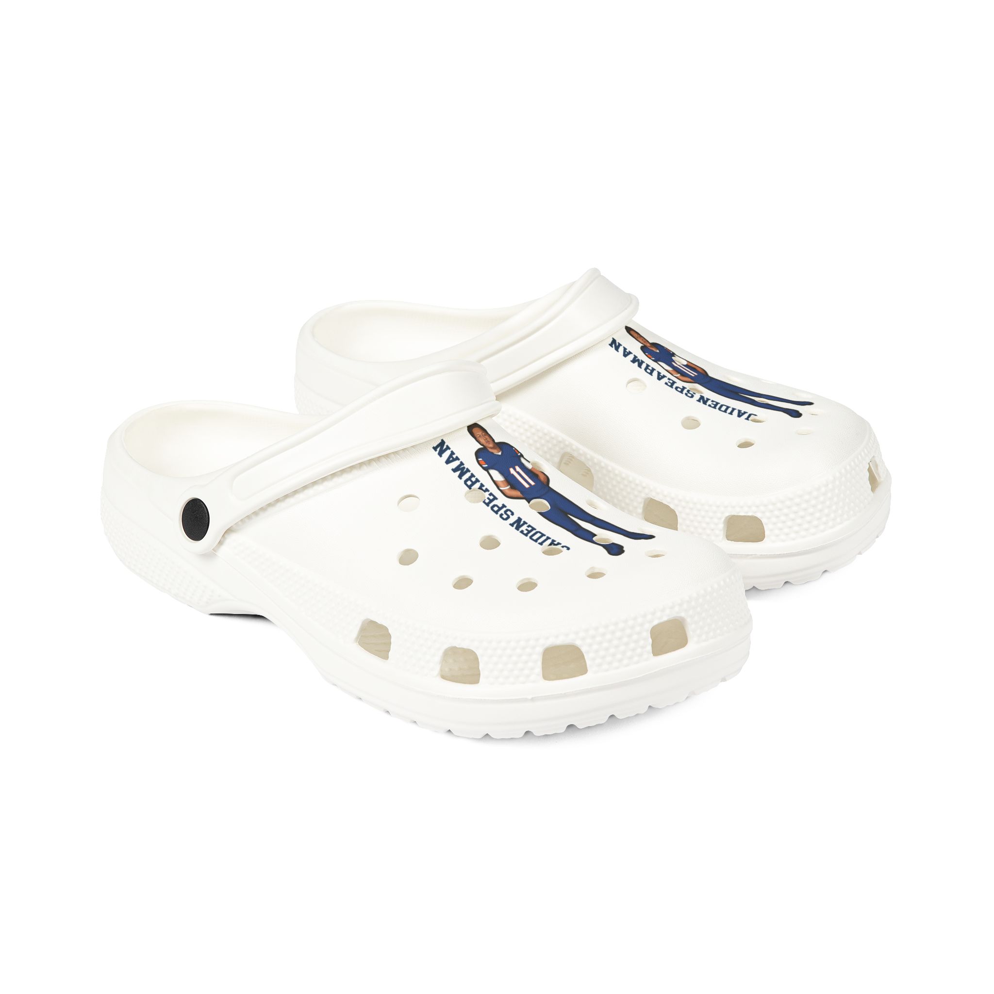 Rubber Clogs — character_name_vertical in White