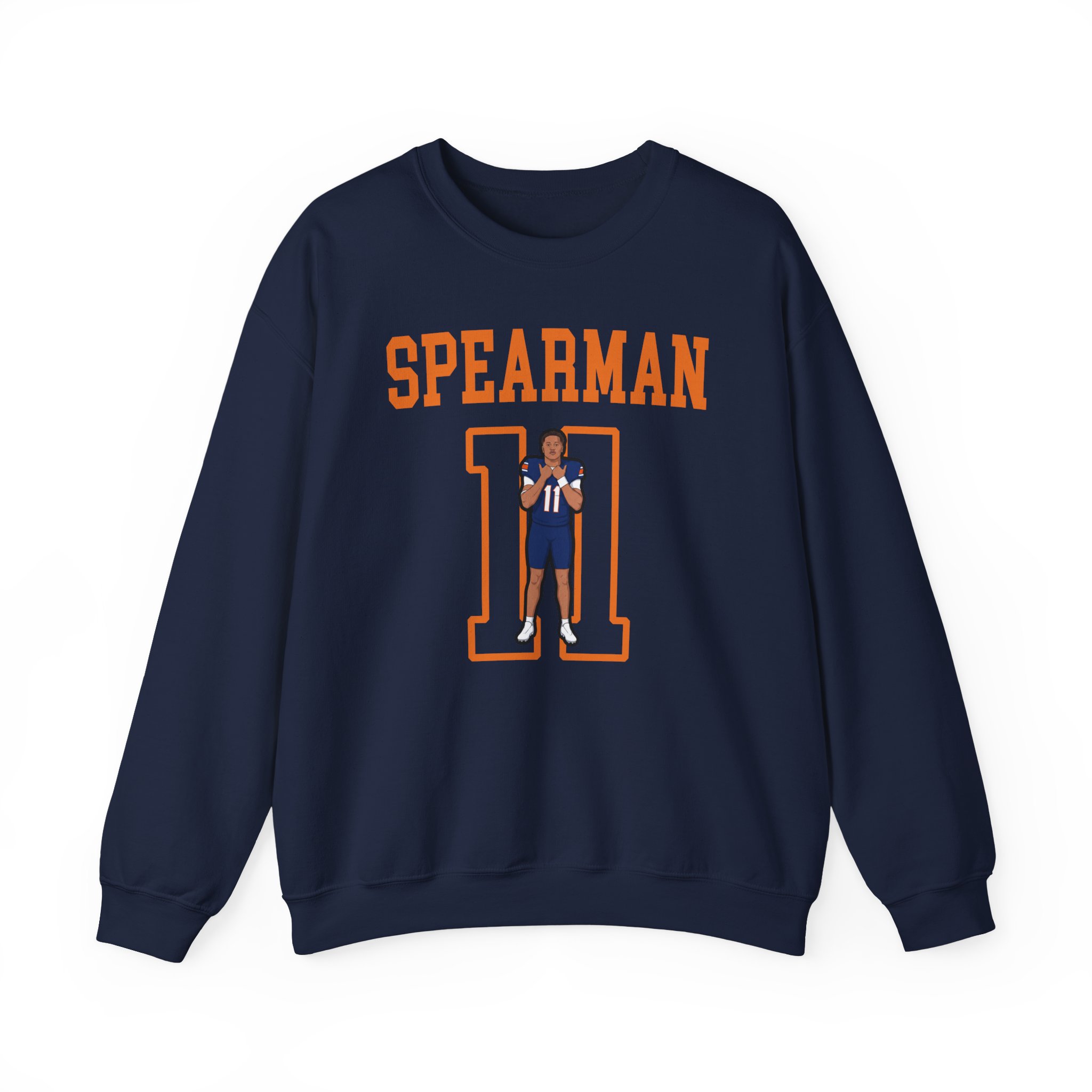 Crewneck Sweatshirt — character_shirsey in Navy