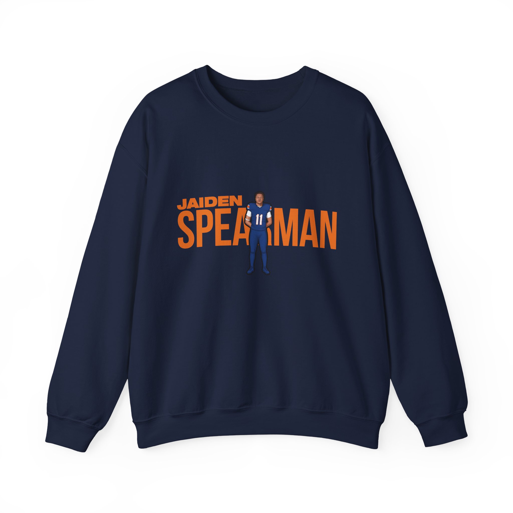 Crewneck Sweatshirt — character_player_name in Navy