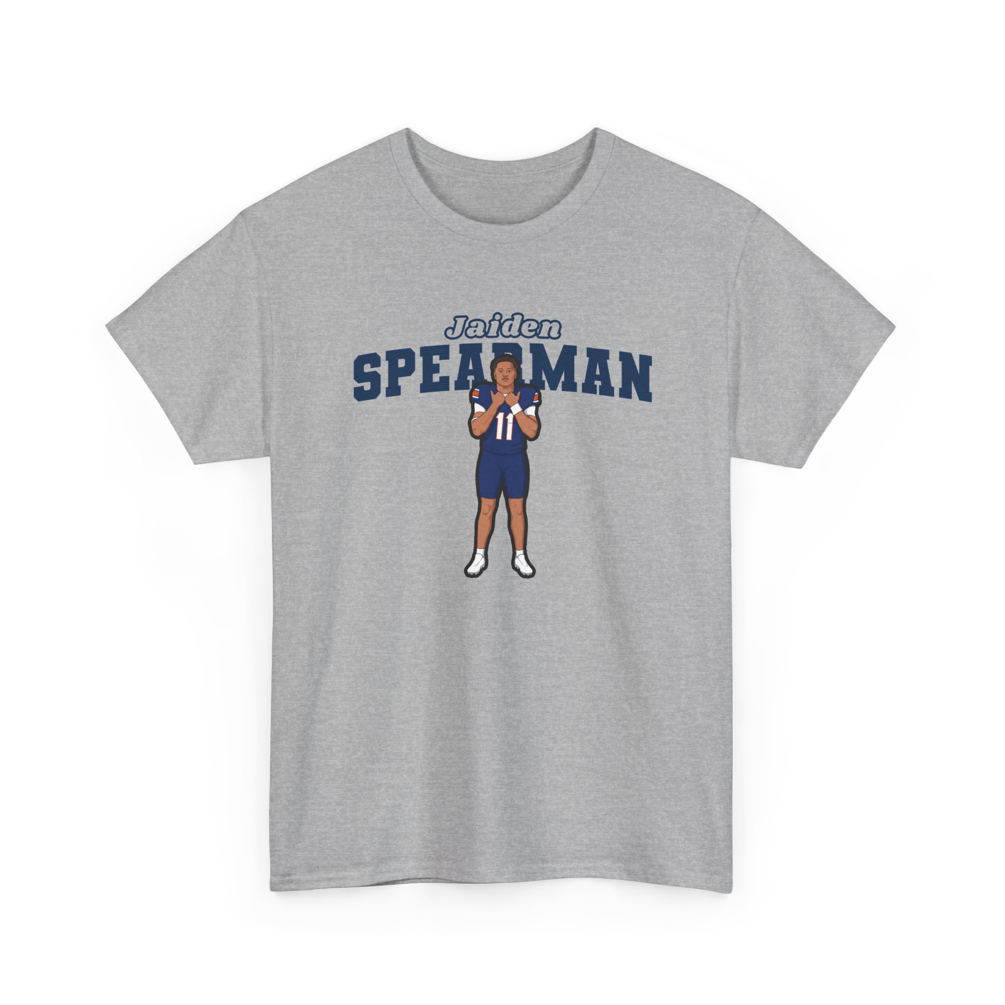 Tee — character_name_arch in Grey