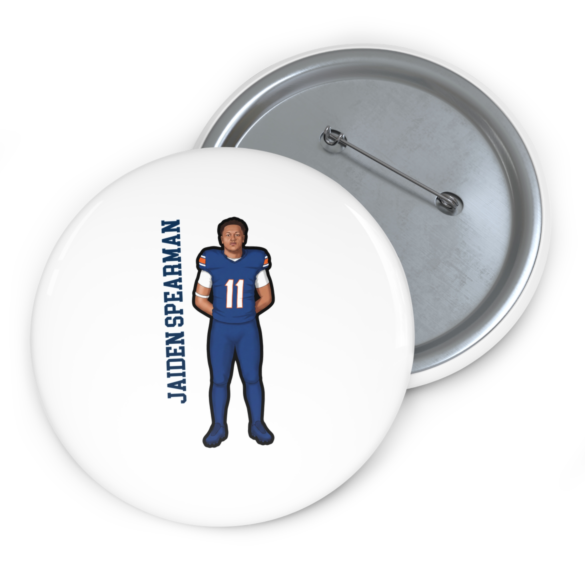 Game Day Pin — character_name_vertical in Classic