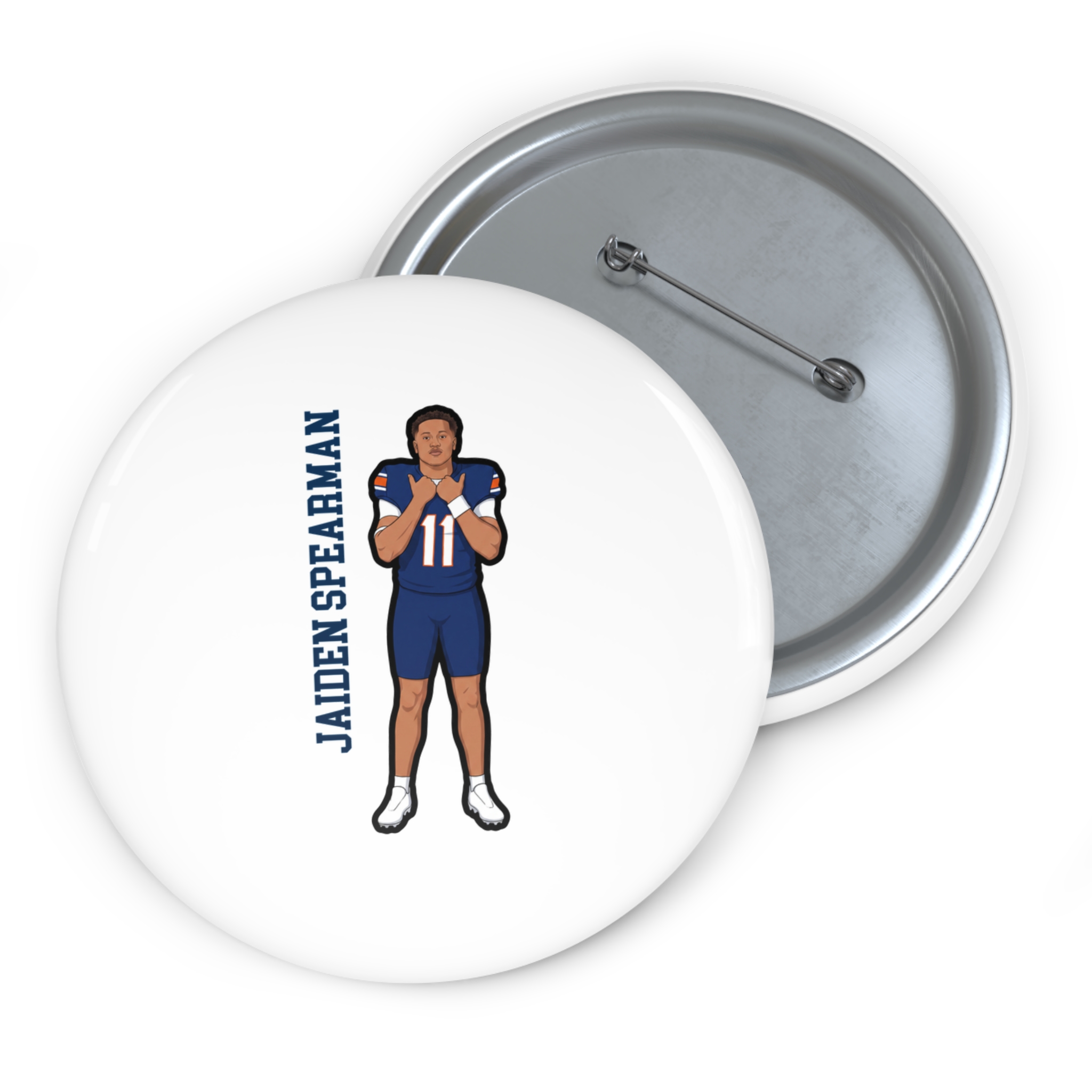 Game Day Pin — character_name_vertical in Classic