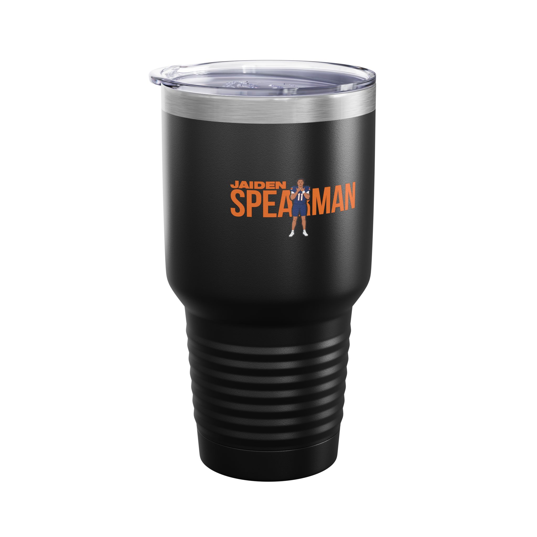 30oz Tumbler — character_player_name in Black