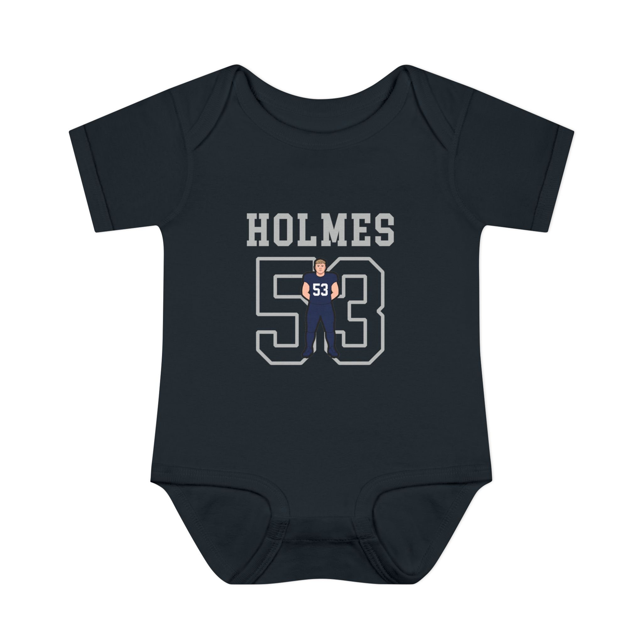Baby Onesie — character_shirsey in Black