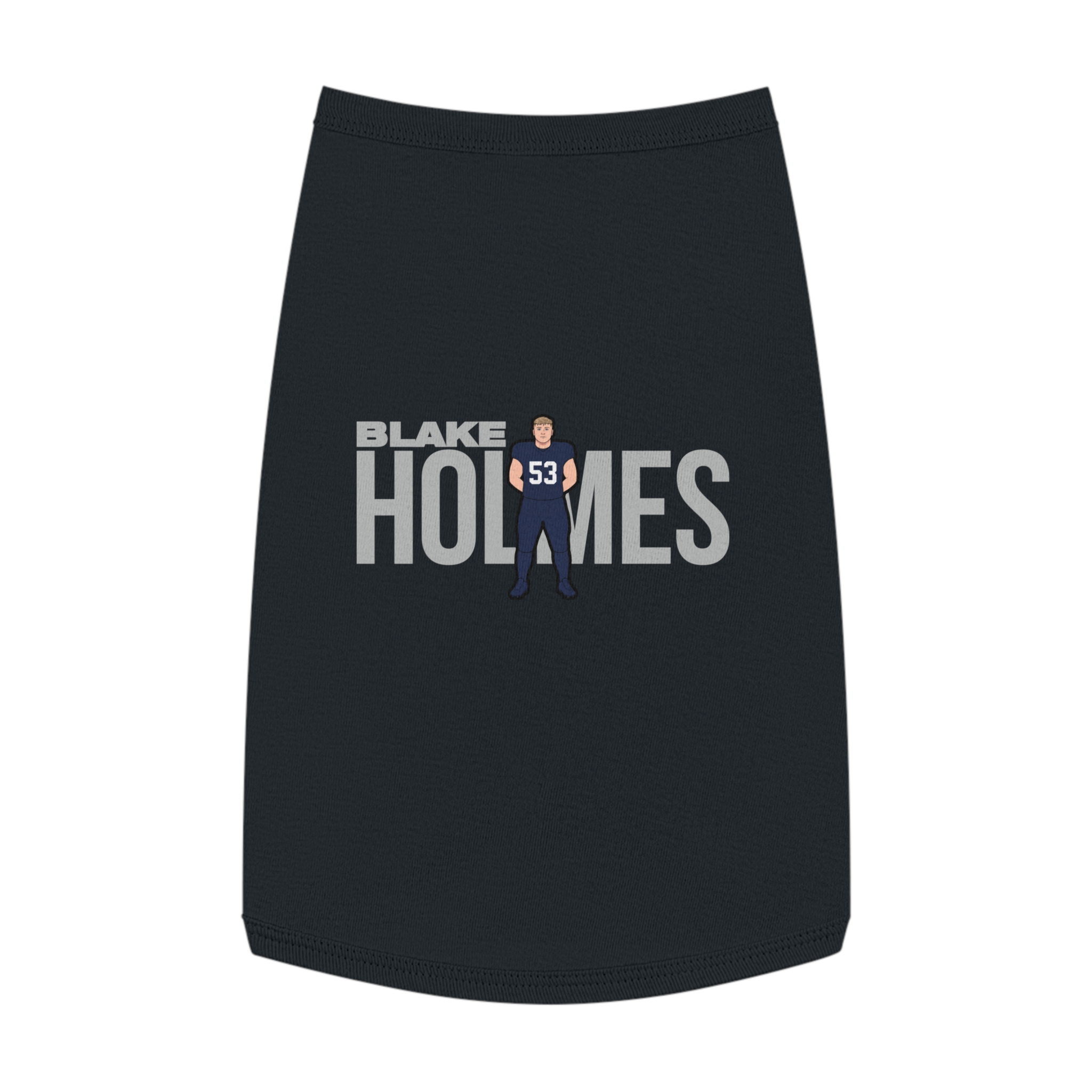 Pet Tank Top — character_player_name in Black