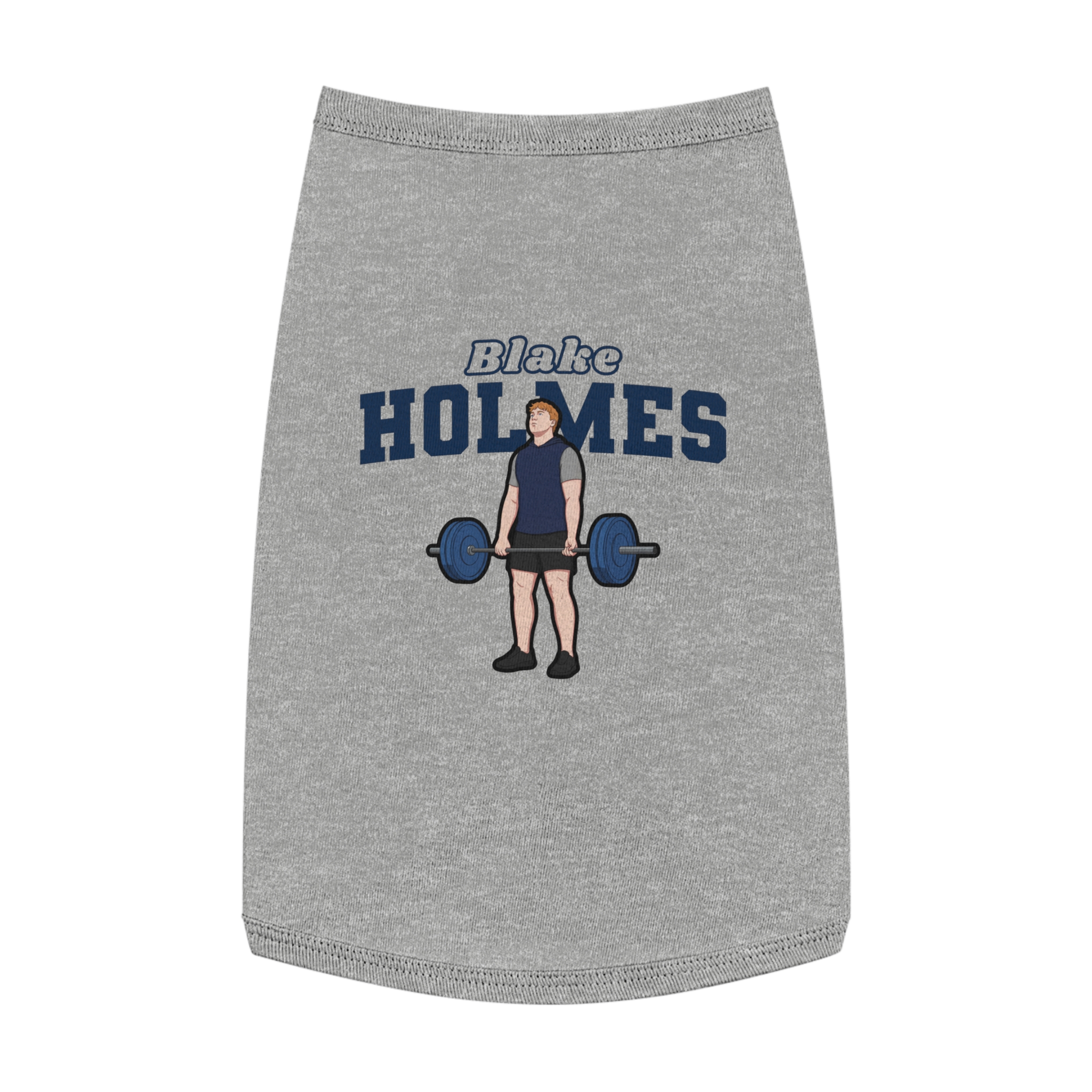 Pet Tank Top — character_name_arch in White