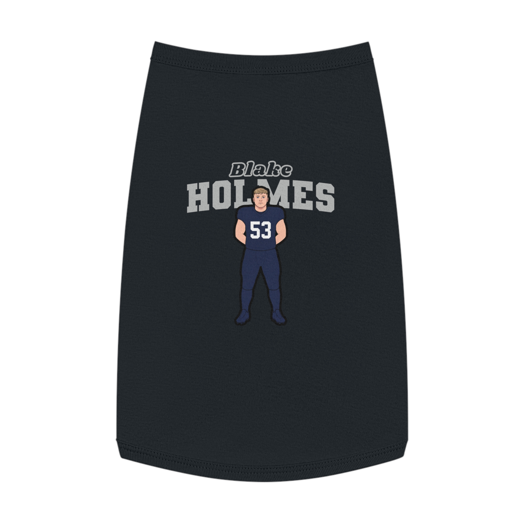 Pet Tank Top — character_name_arch in Black