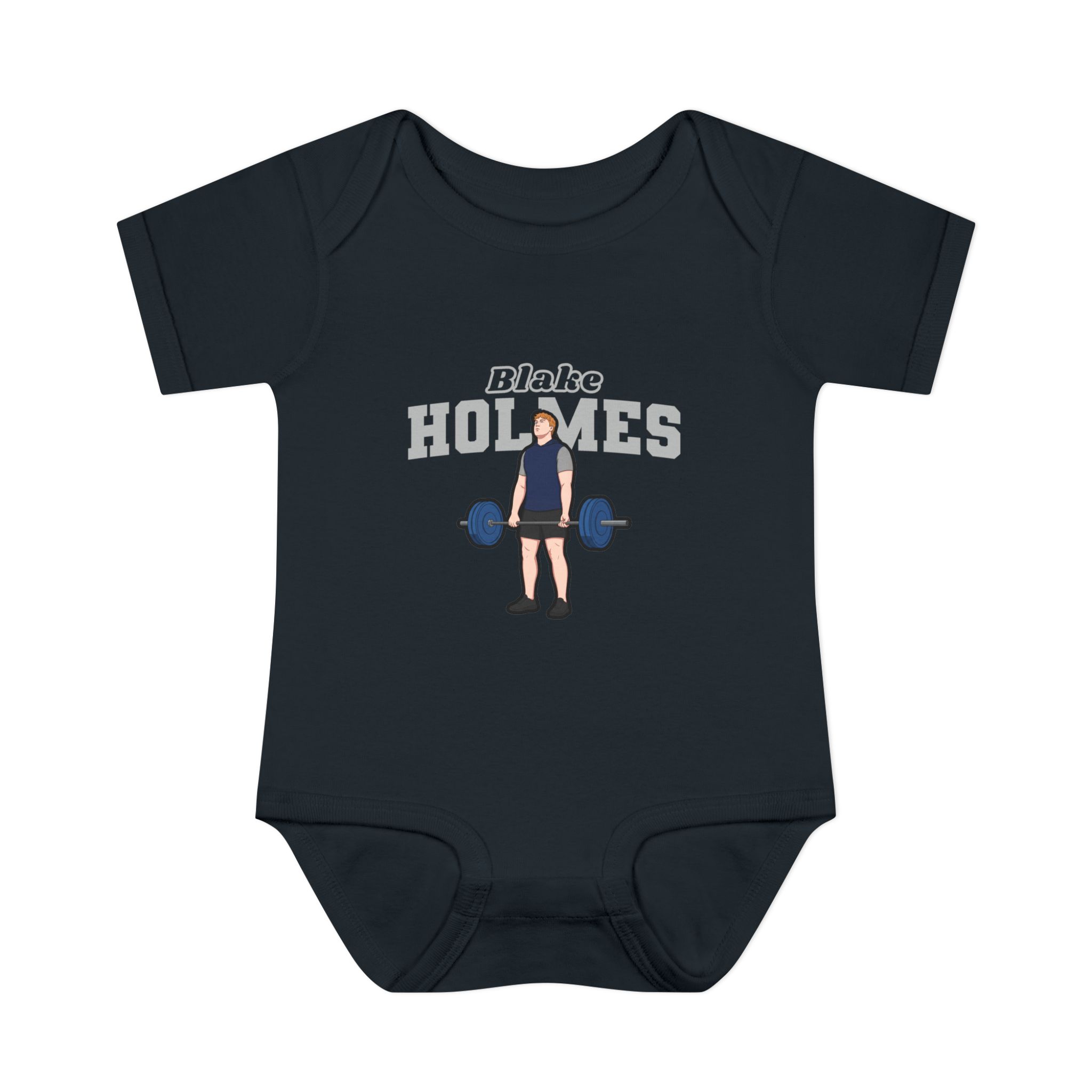 Baby Onesie — character_name_arch in Black