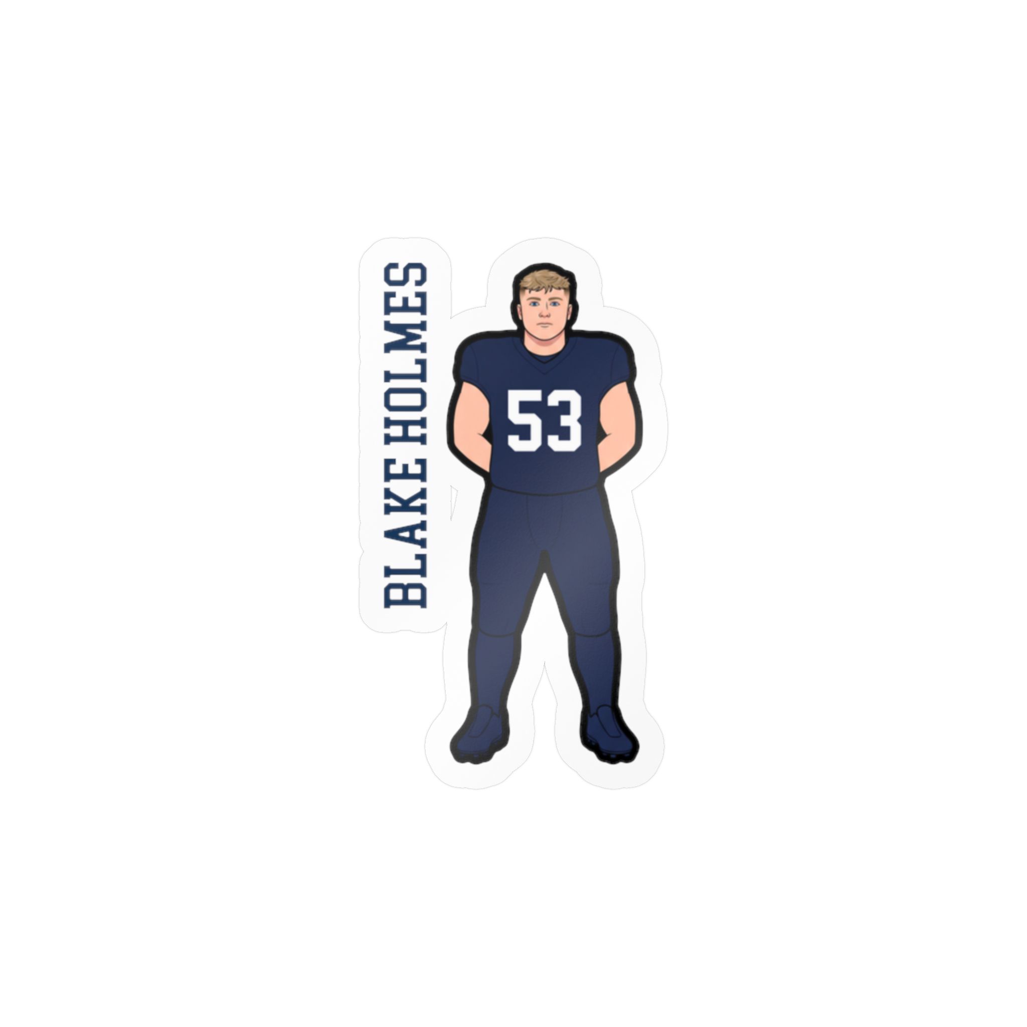 Vinyl Sticker — character_name_vertical in Classic