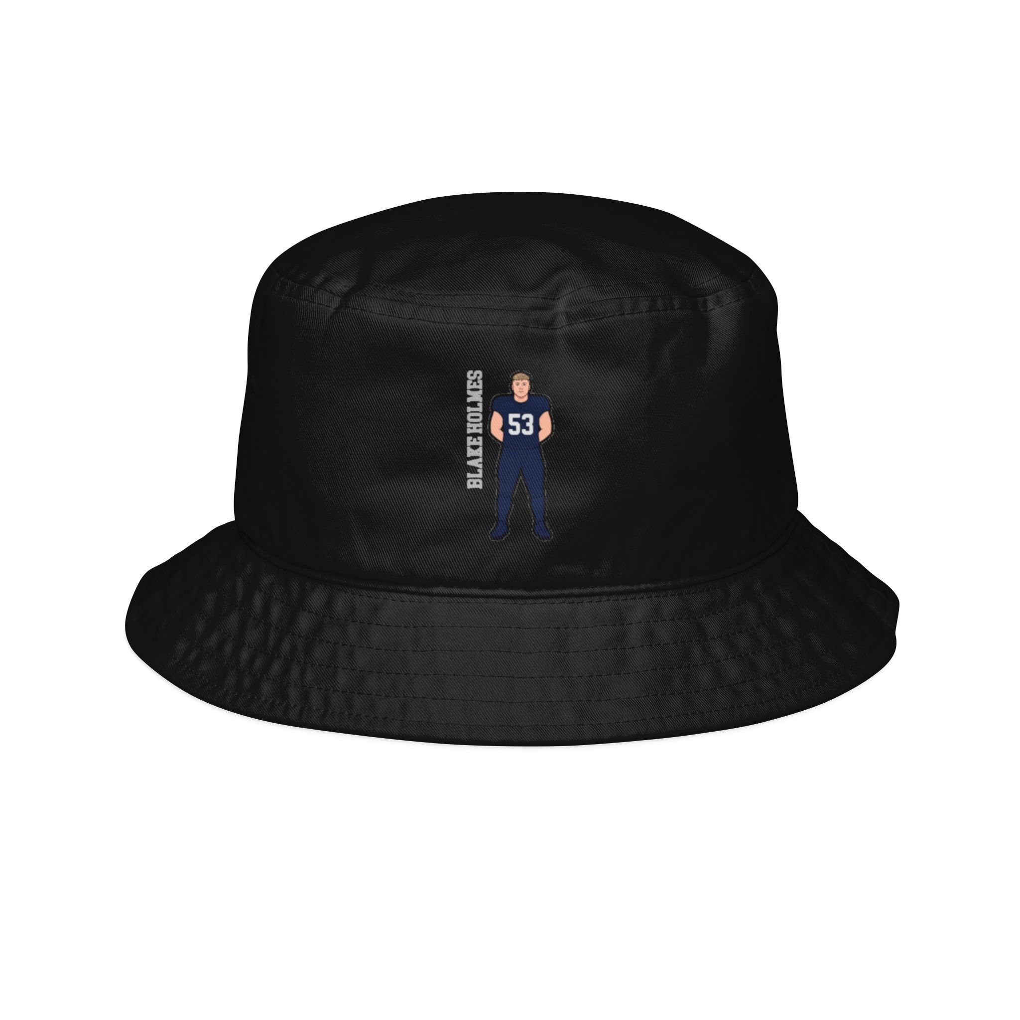 Bucket Hat — character_name_vertical in Black