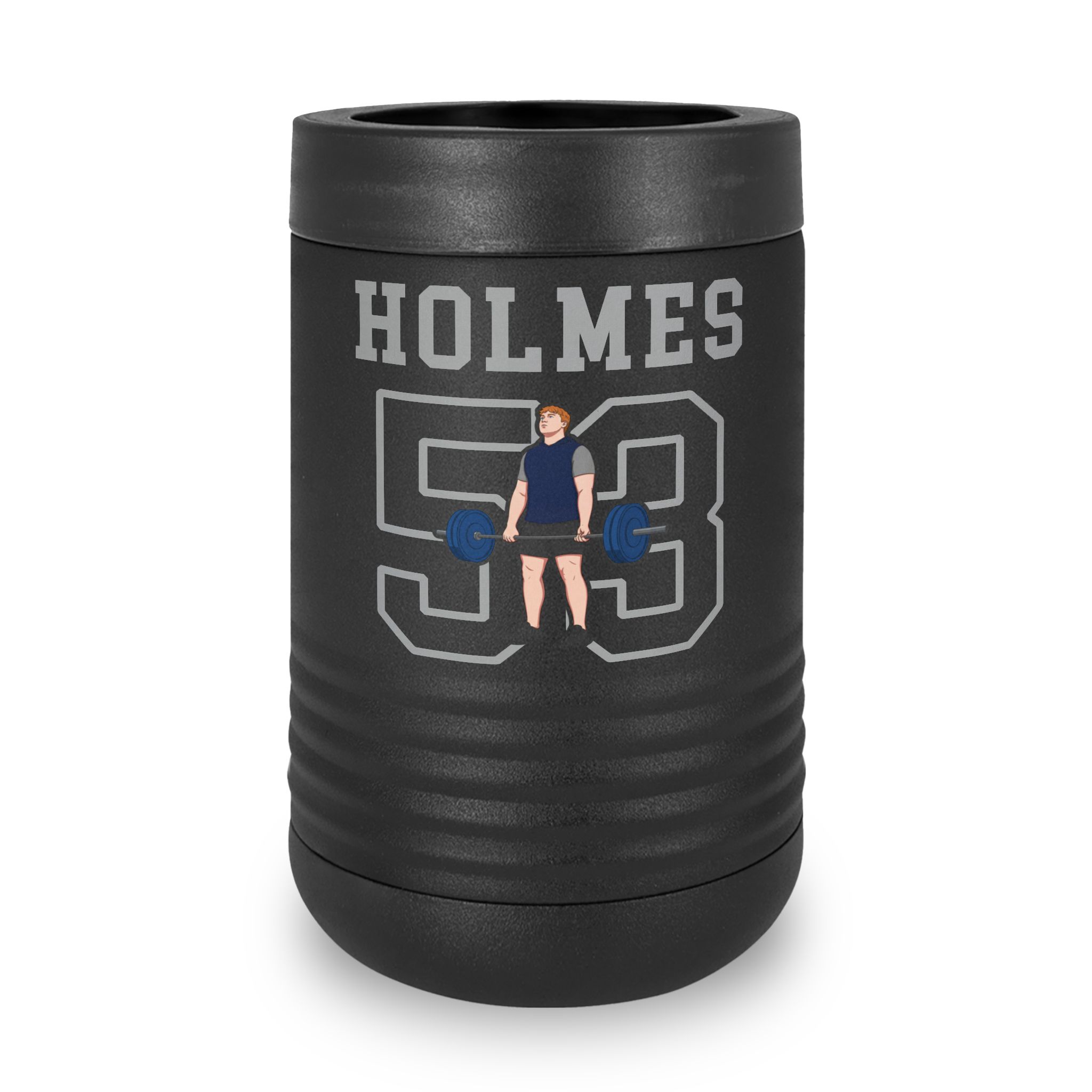 Stainless Can Cooler — character_shirsey in Black