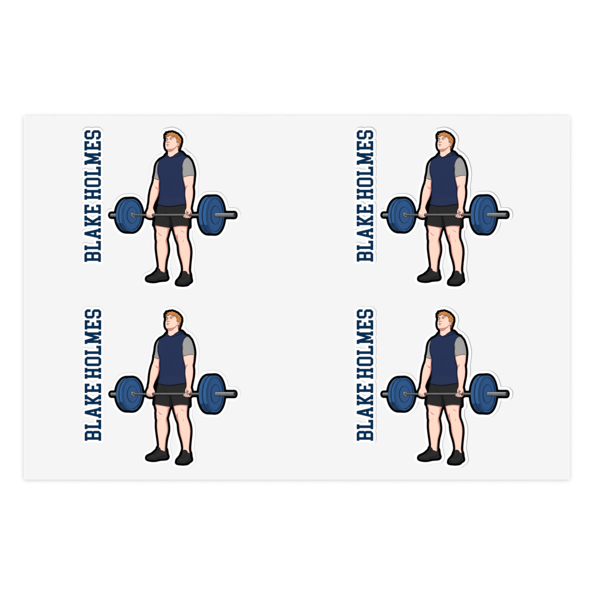 Sticker Sheet — character_name_vertical in Classic