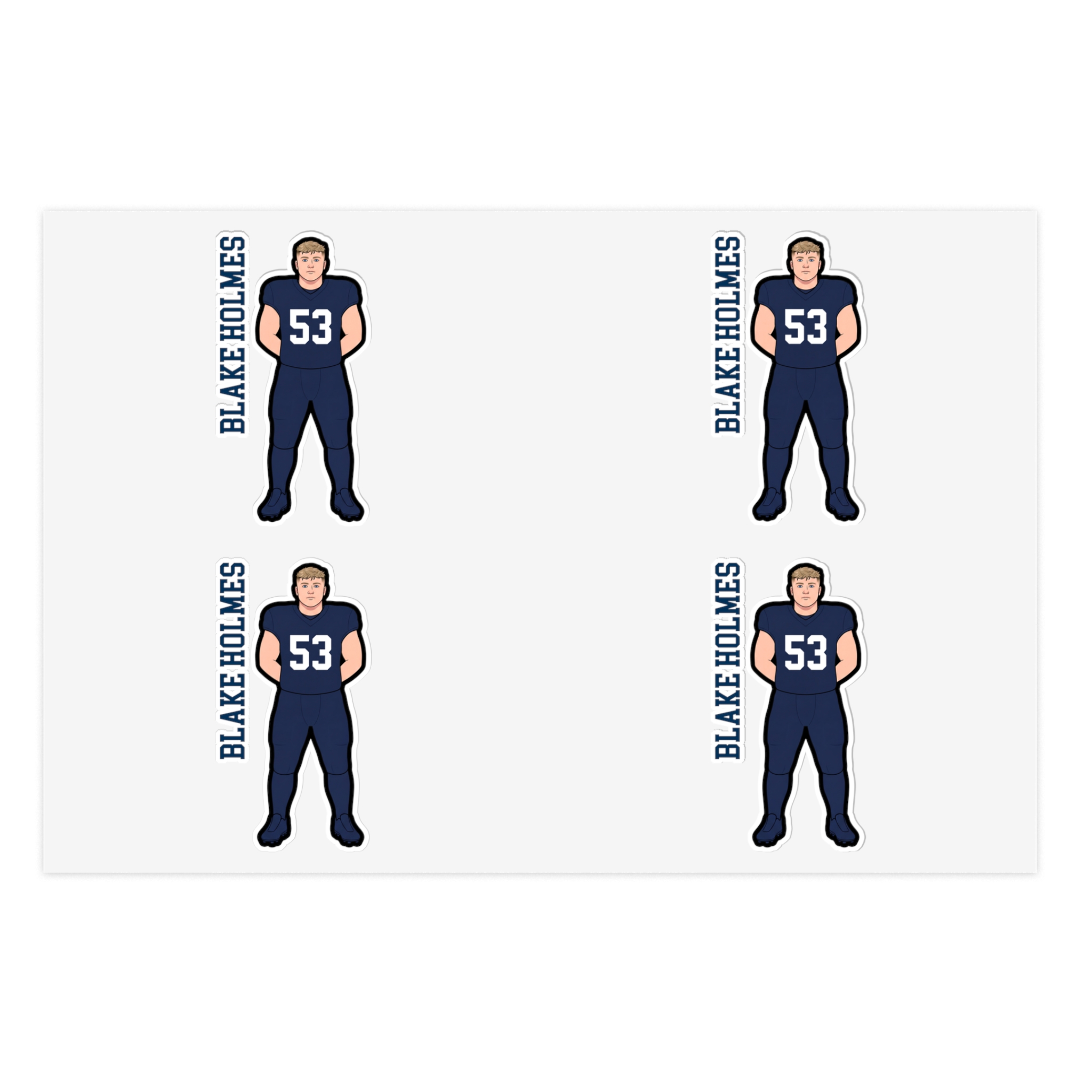 Sticker Sheet — character_name_vertical in Classic