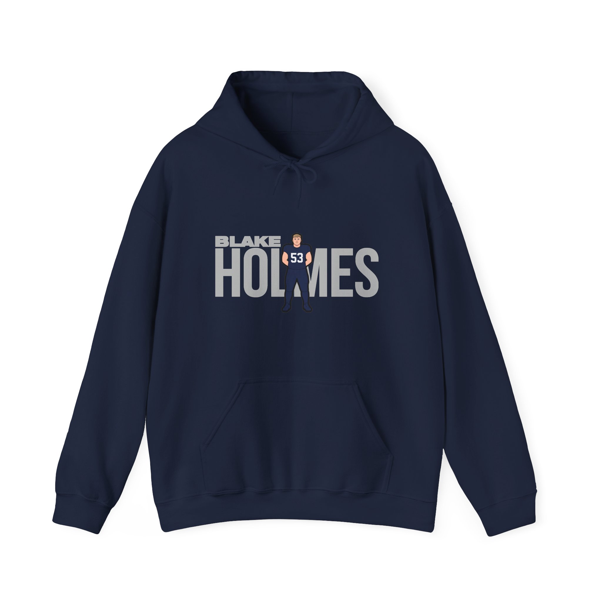 Hoodie — character_player_name in Navy