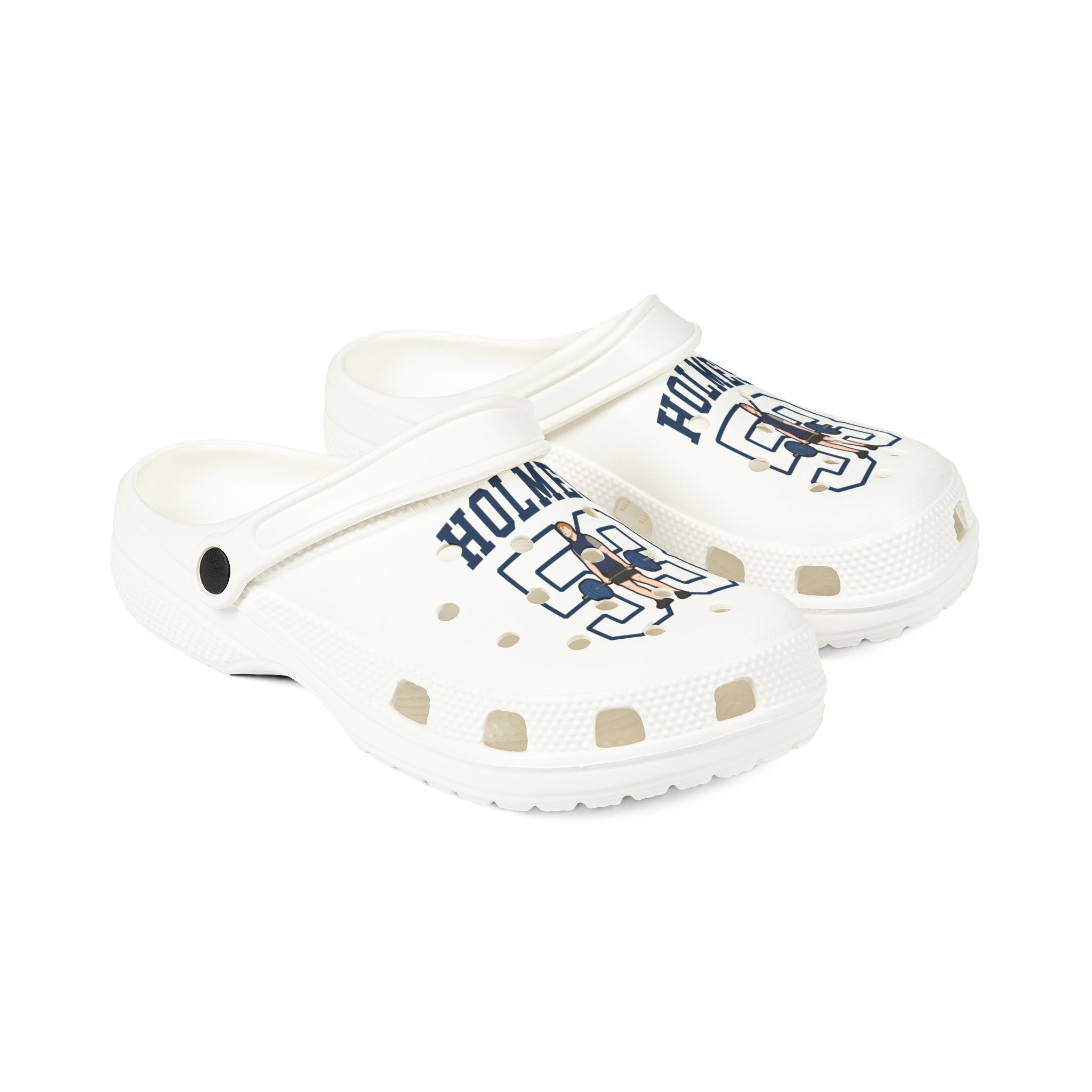Rubber Clogs — character_shirsey in White