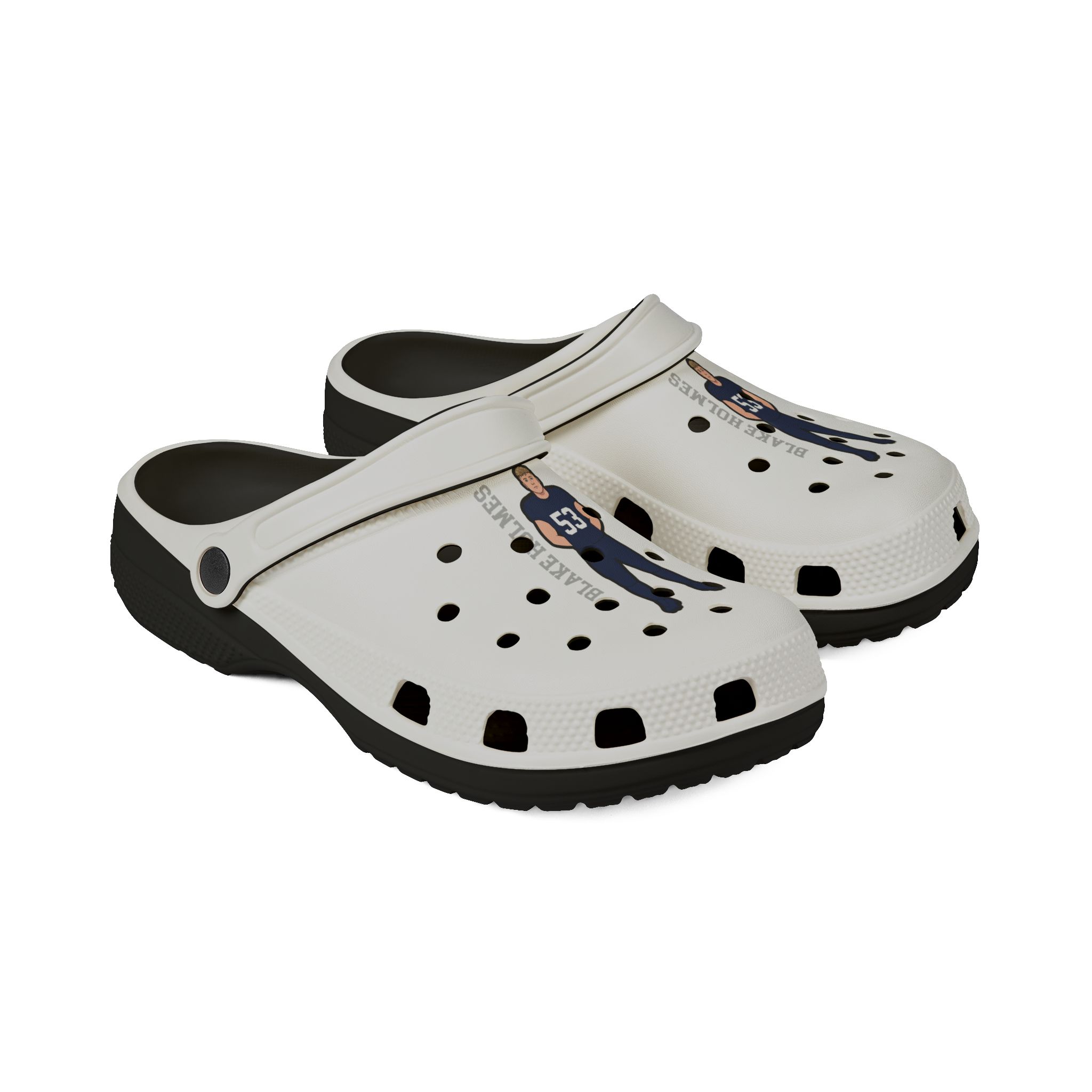 Rubber Clogs — character_name_vertical in Black