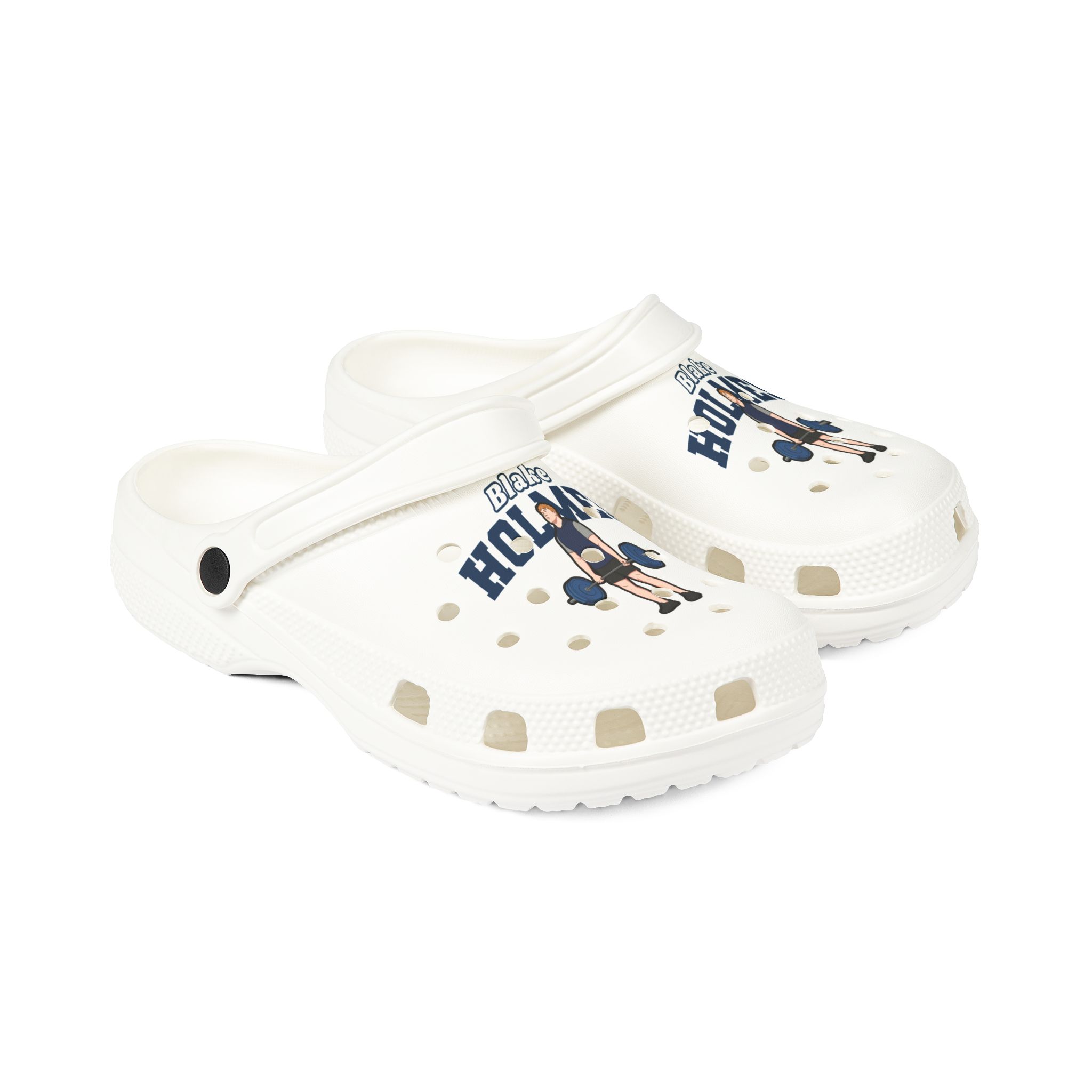 Rubber Clogs — character_name_arch in White