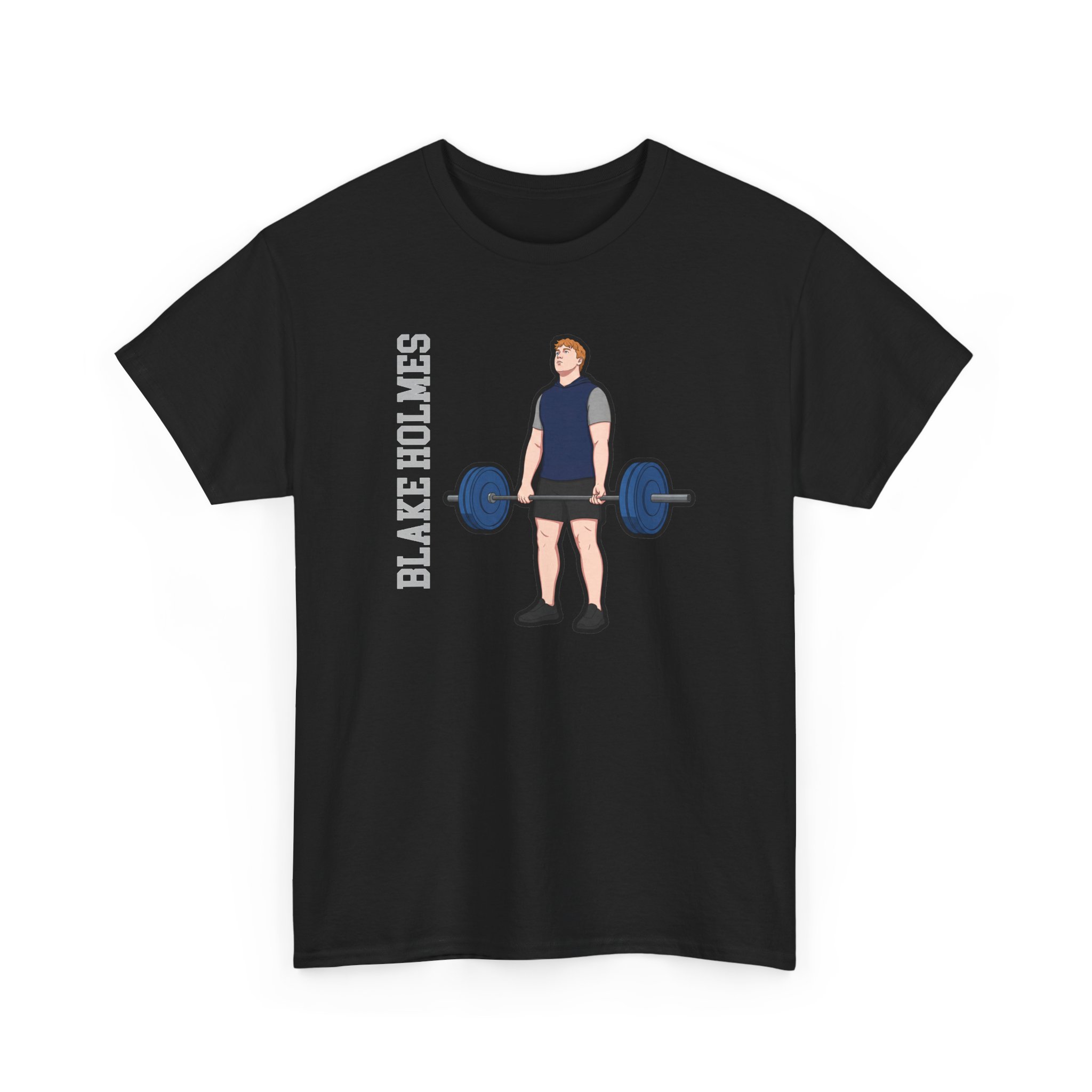 Tee — character_name_vertical in Black