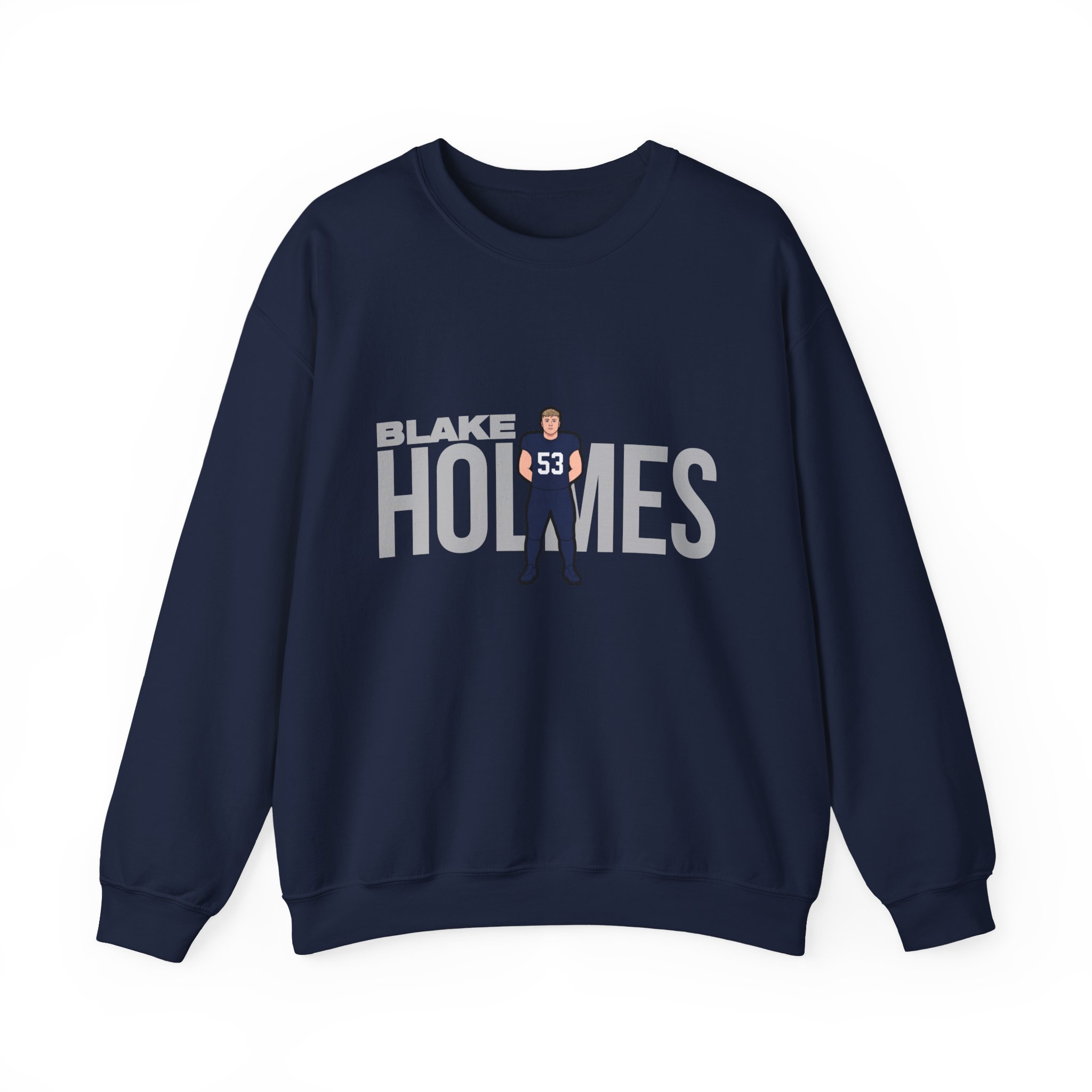 Crewneck Sweatshirt — character_player_name in Navy