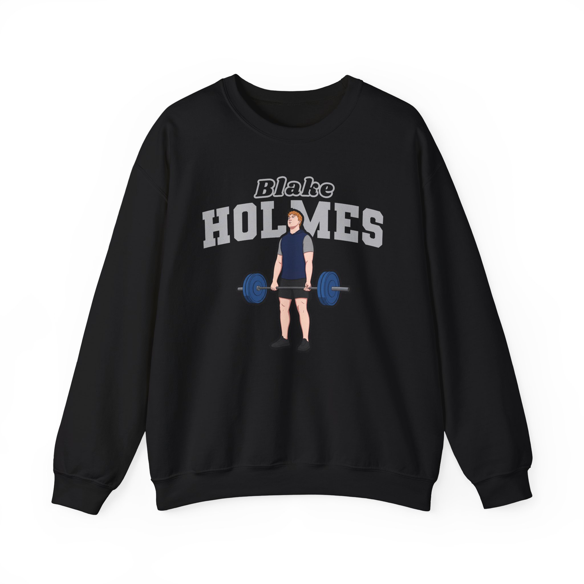 Crewneck Sweatshirt — character_name_arch in Black
