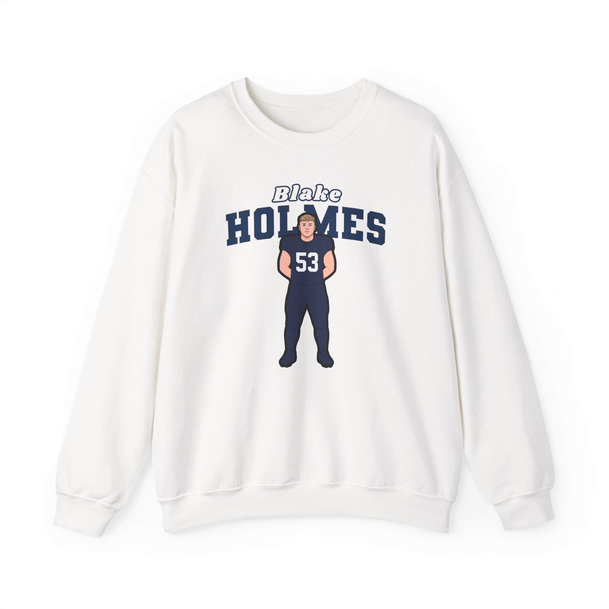 Crewneck Sweatshirt — character_name_arch in White