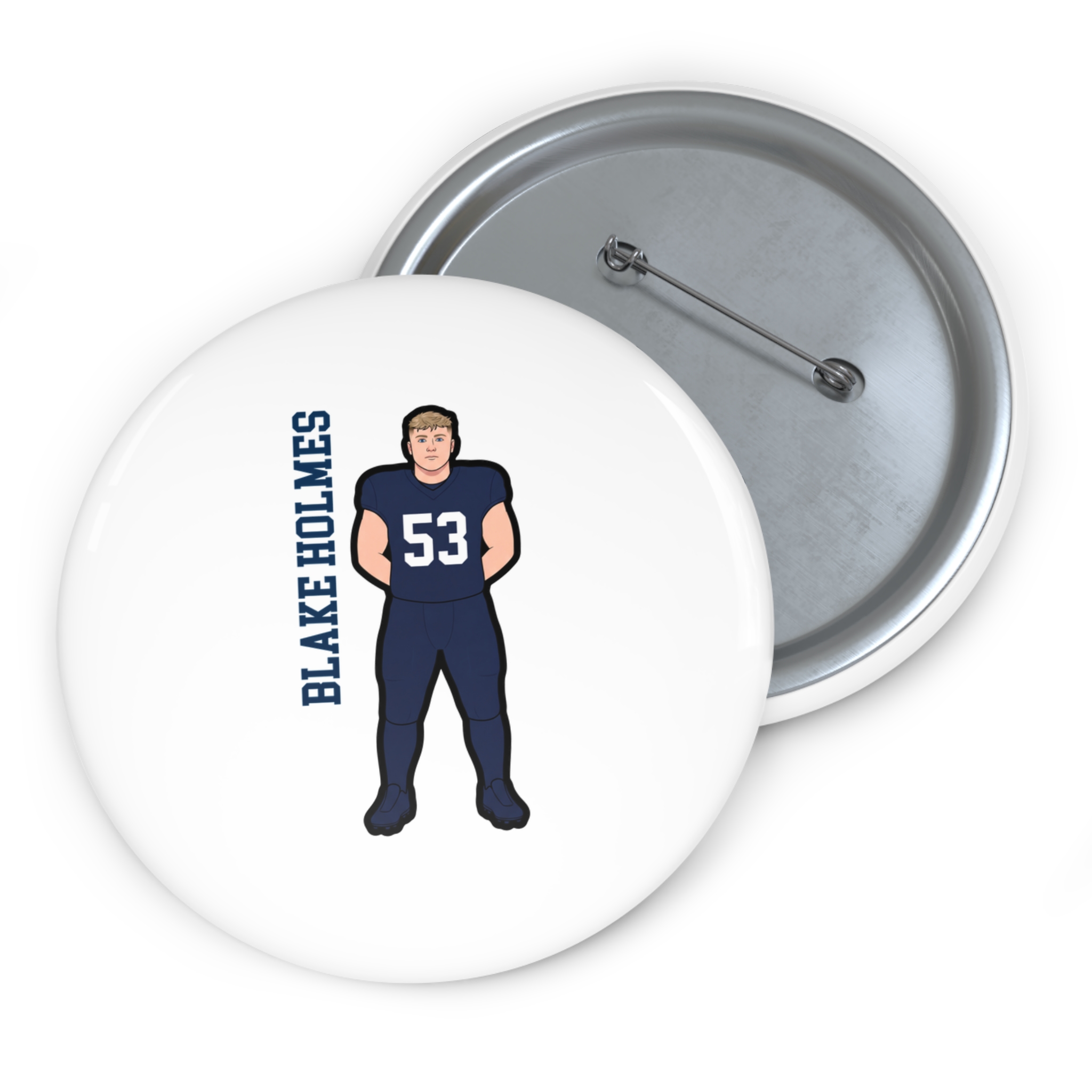Game Day Pin — character_name_vertical in Classic