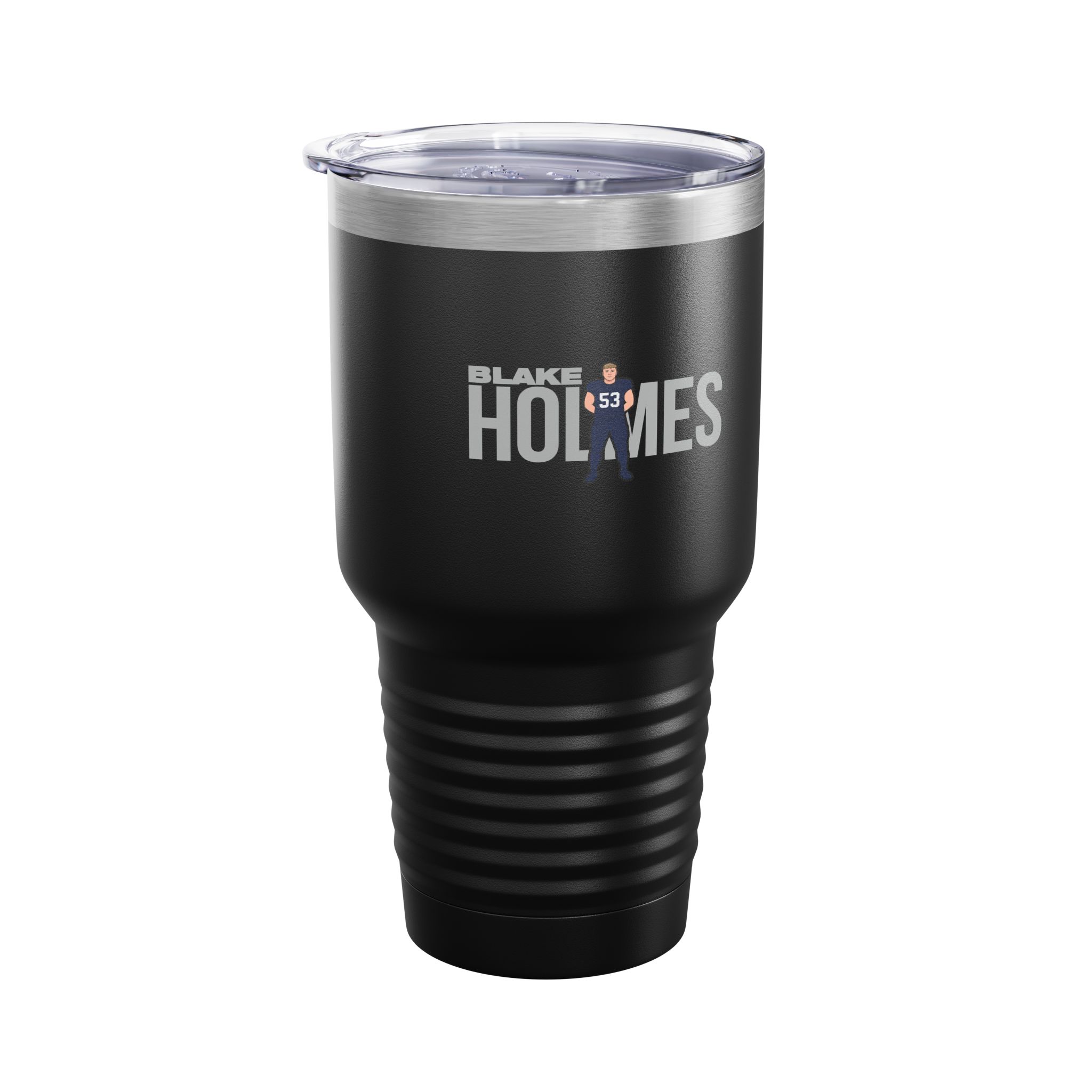 30oz Tumbler — character_player_name in Black