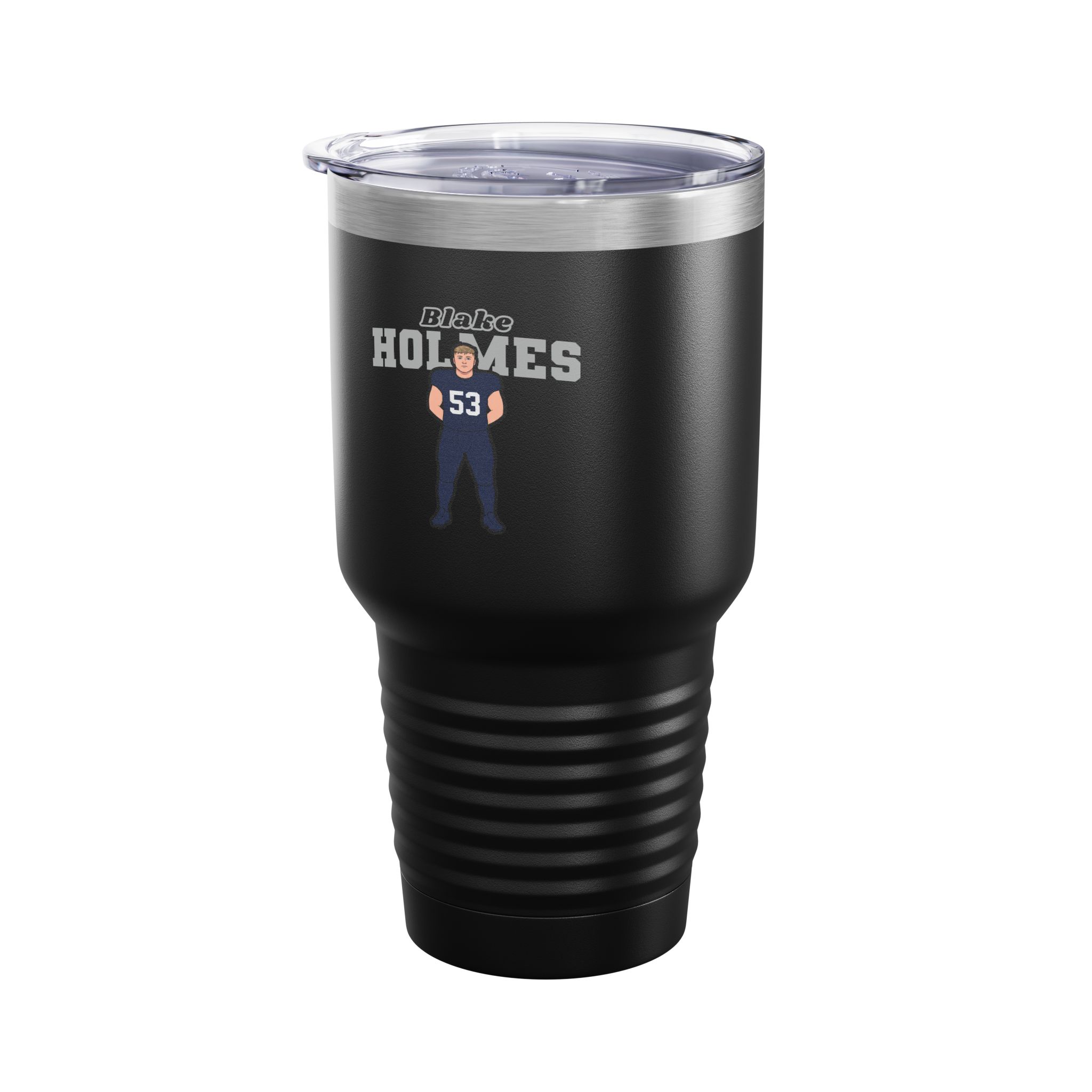 30oz Tumbler — character_name_arch in Black