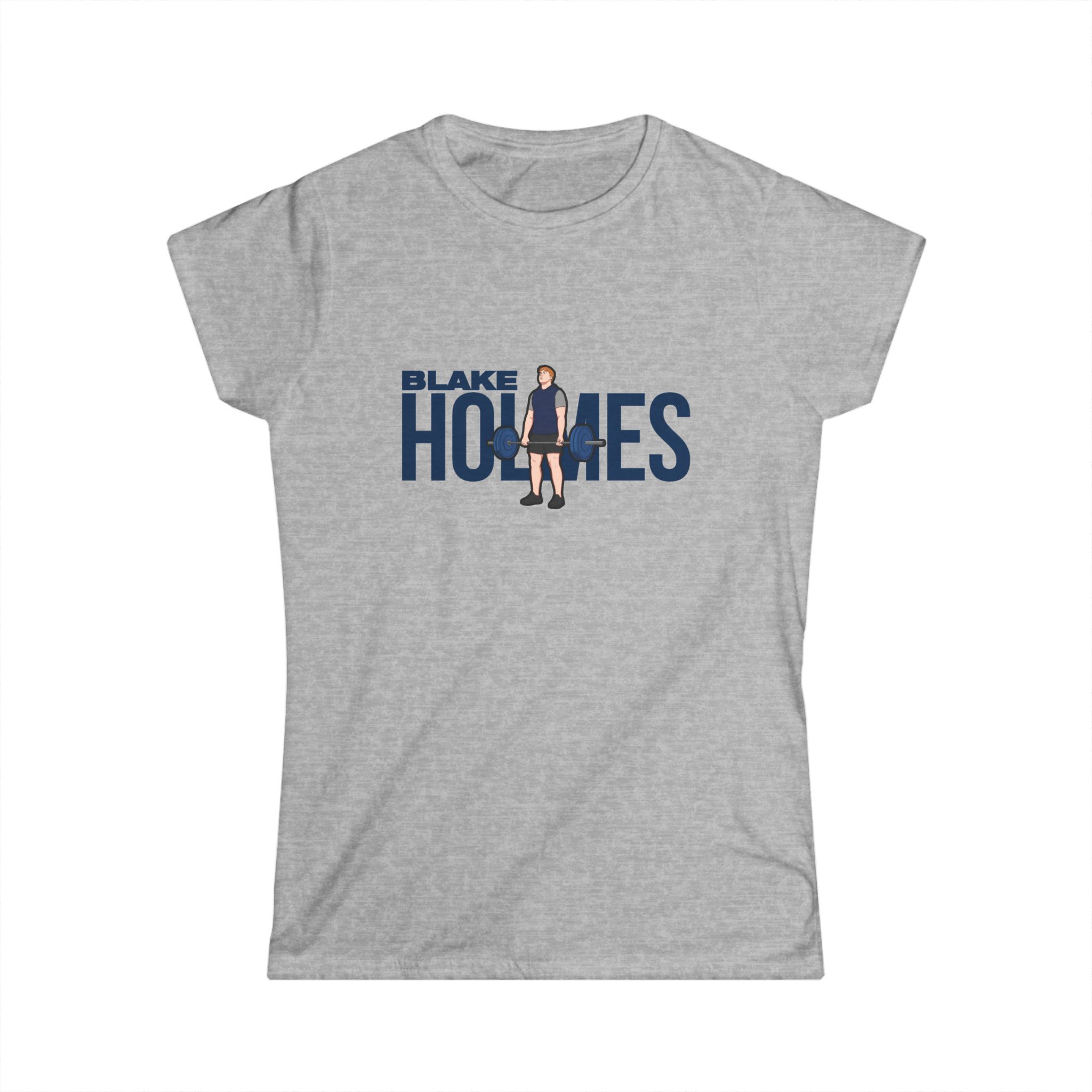 Women's Softstyle Tee — character_player_name in Grey