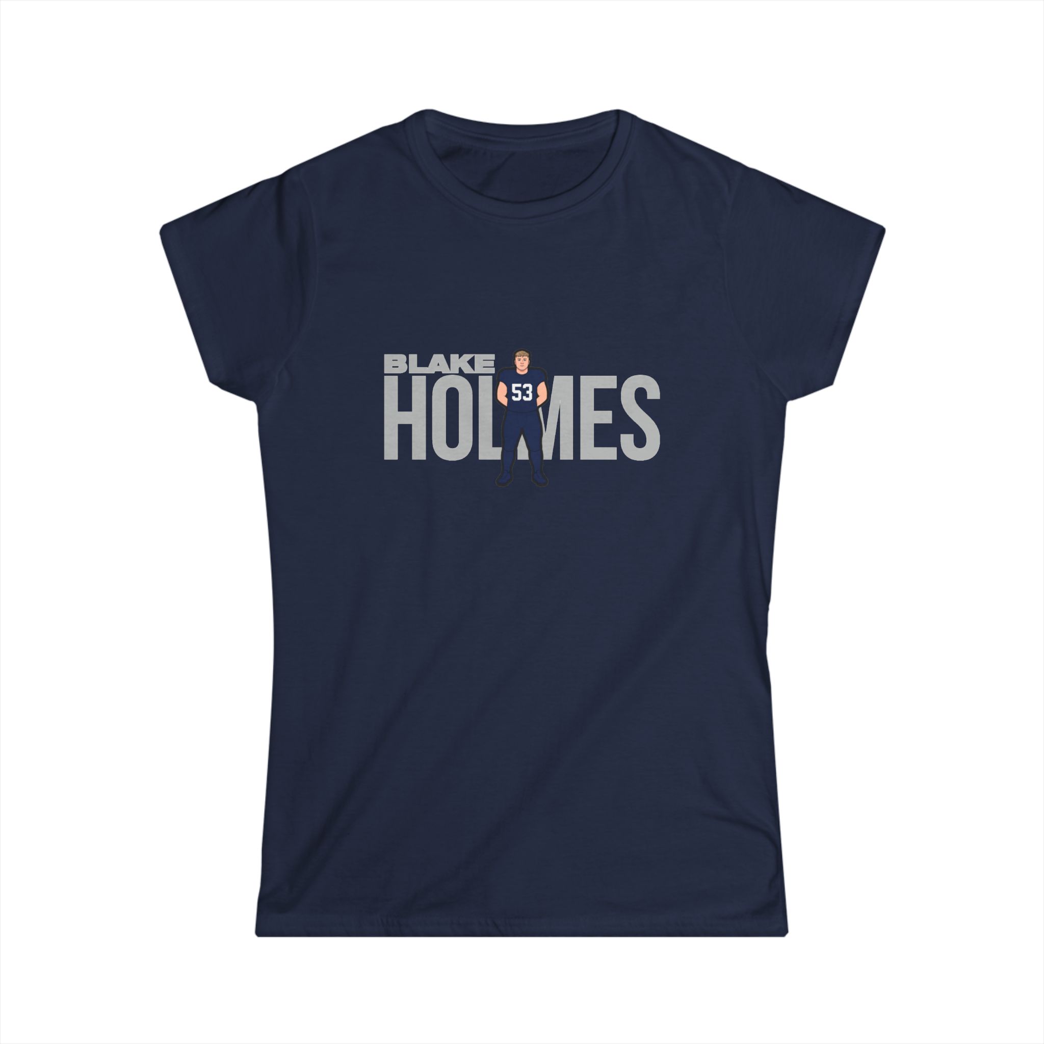 Women's Softstyle Tee — character_player_name in Navy