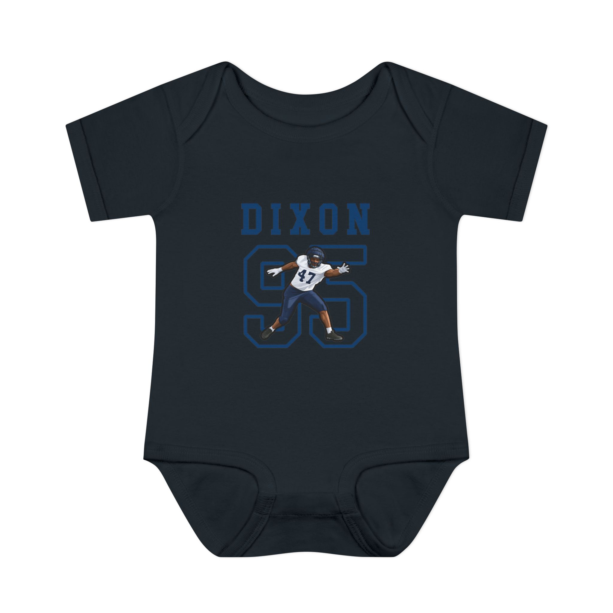 Baby Onesie — character_shirsey in Black